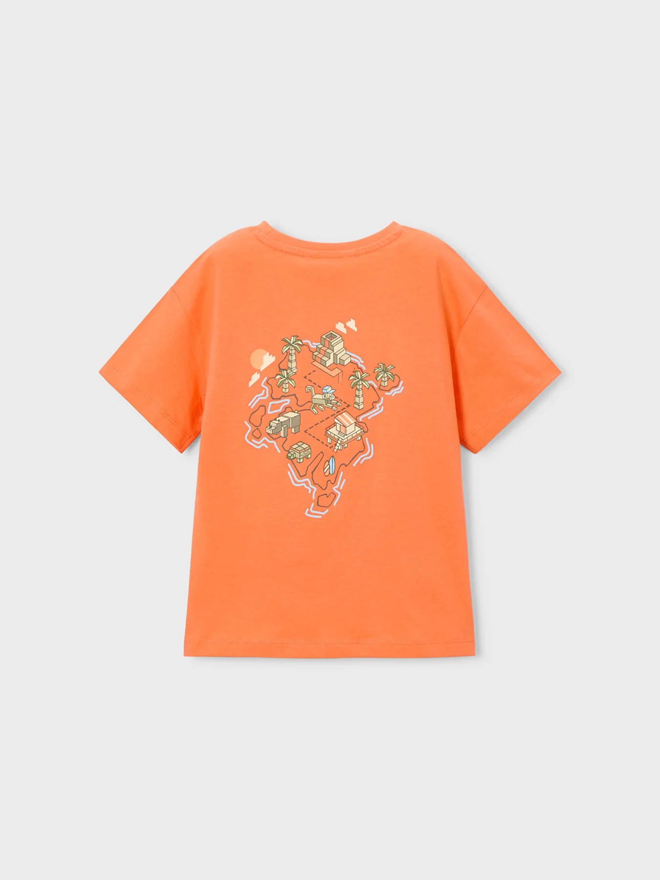 Kids’ Monkey Island Short Sleeve T-Shirt Orange - Image 2