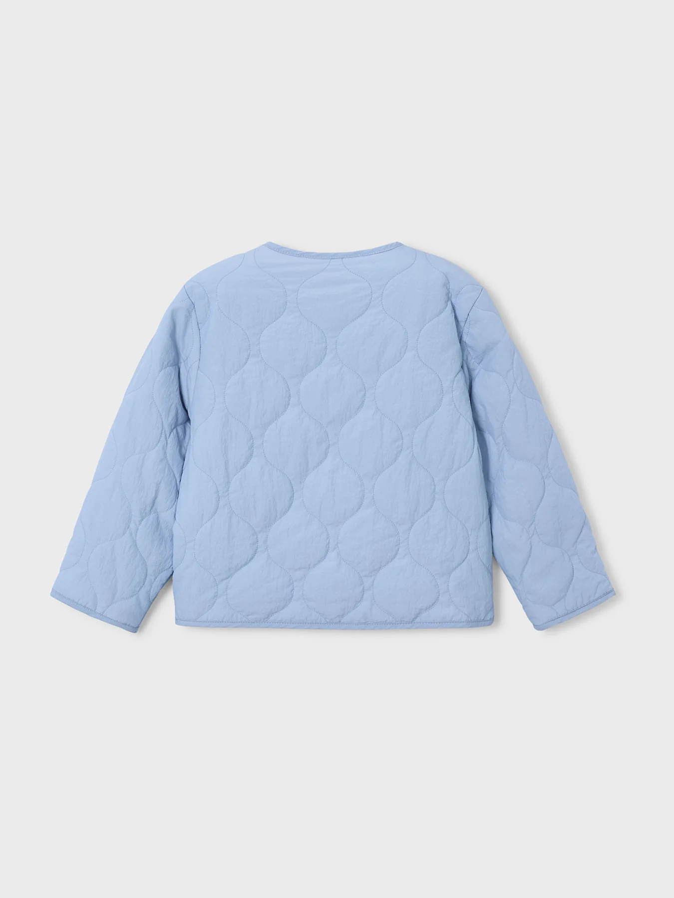 Kids' Reversible Padded Floral Jacket Sky Blue - Image 2