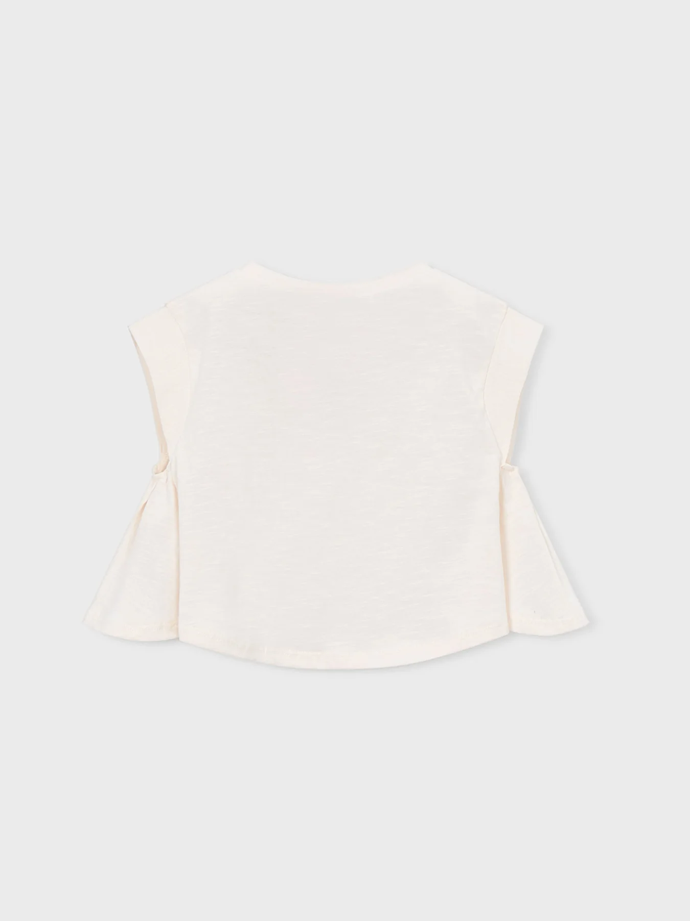 Kids’ Wild Flower Short Sleeve T-Shirt White - Image 2