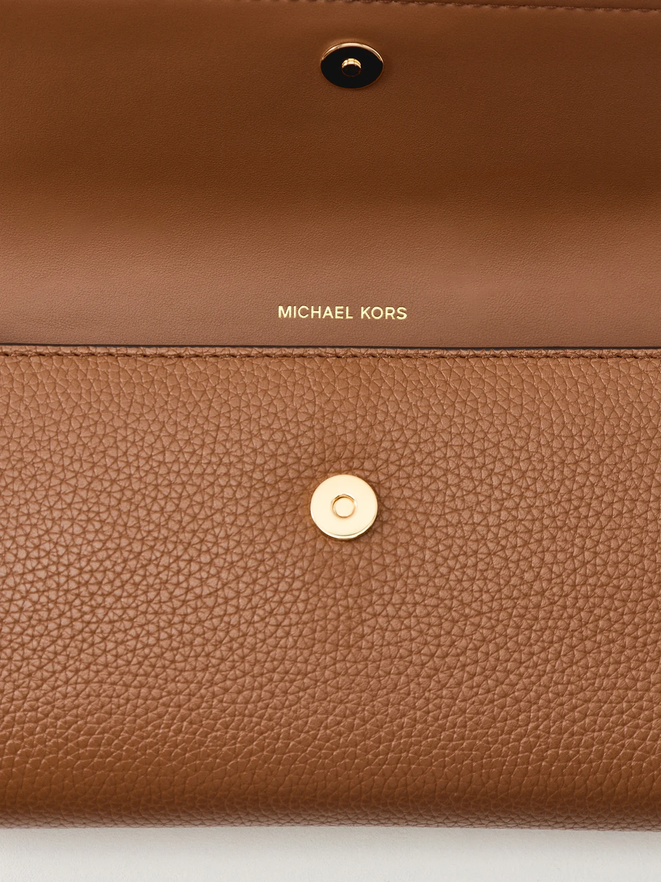 Jet Set Small Flap Leather Crossbody Bag Tan - Image 5