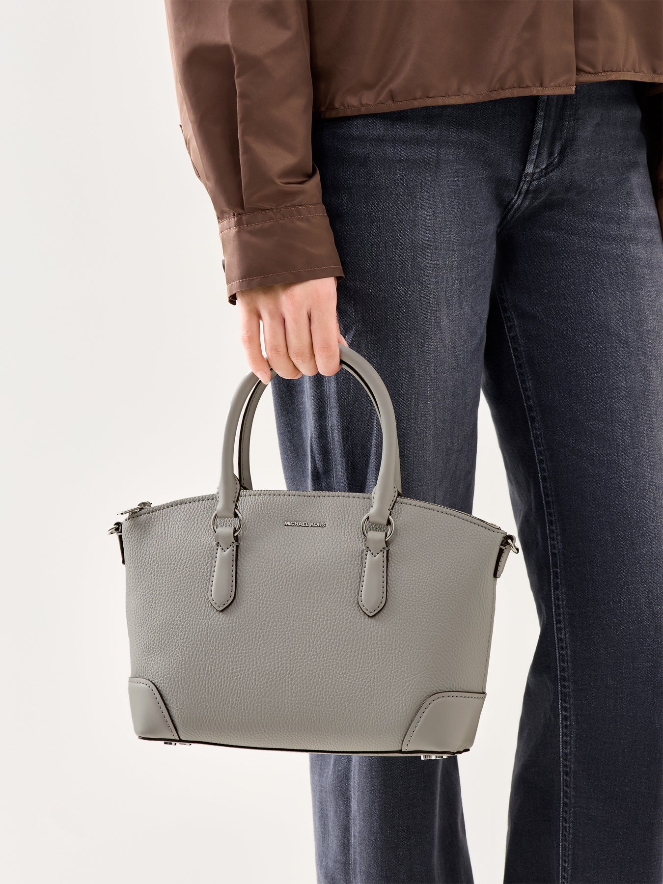 Murphy Medium Dome Satchel Grey - Image 2
