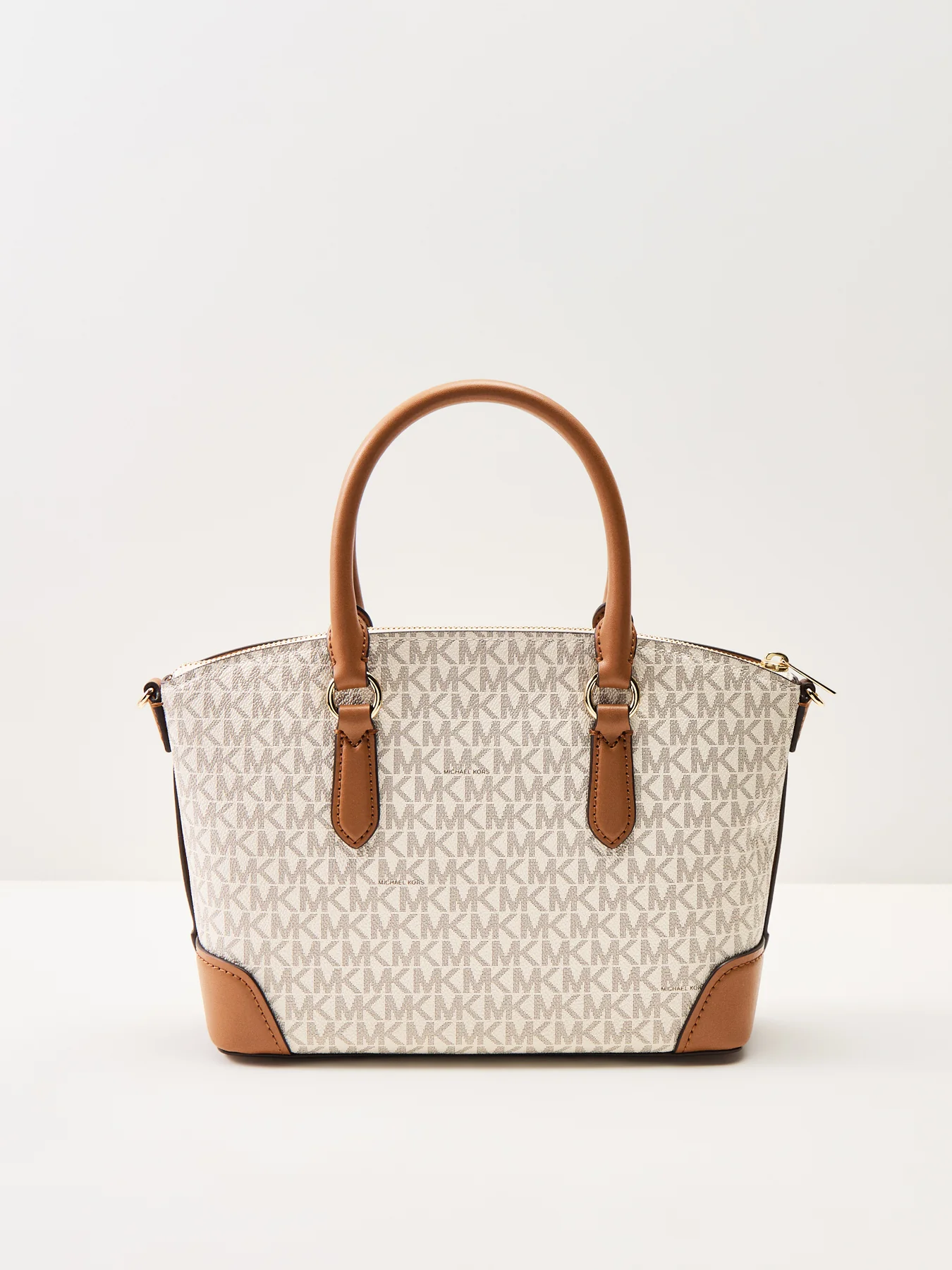 Murphy Signature Medium Dome Satchel Cream - Image 3