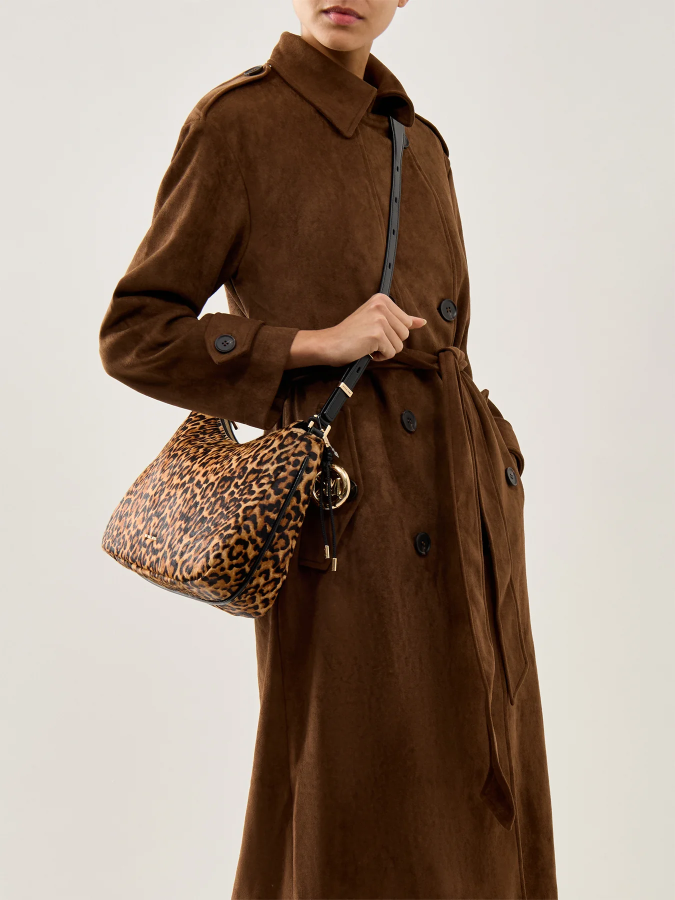 Nolita Cheetah Medium TZ Hobo Shoulder Bag Marigold - Image 2