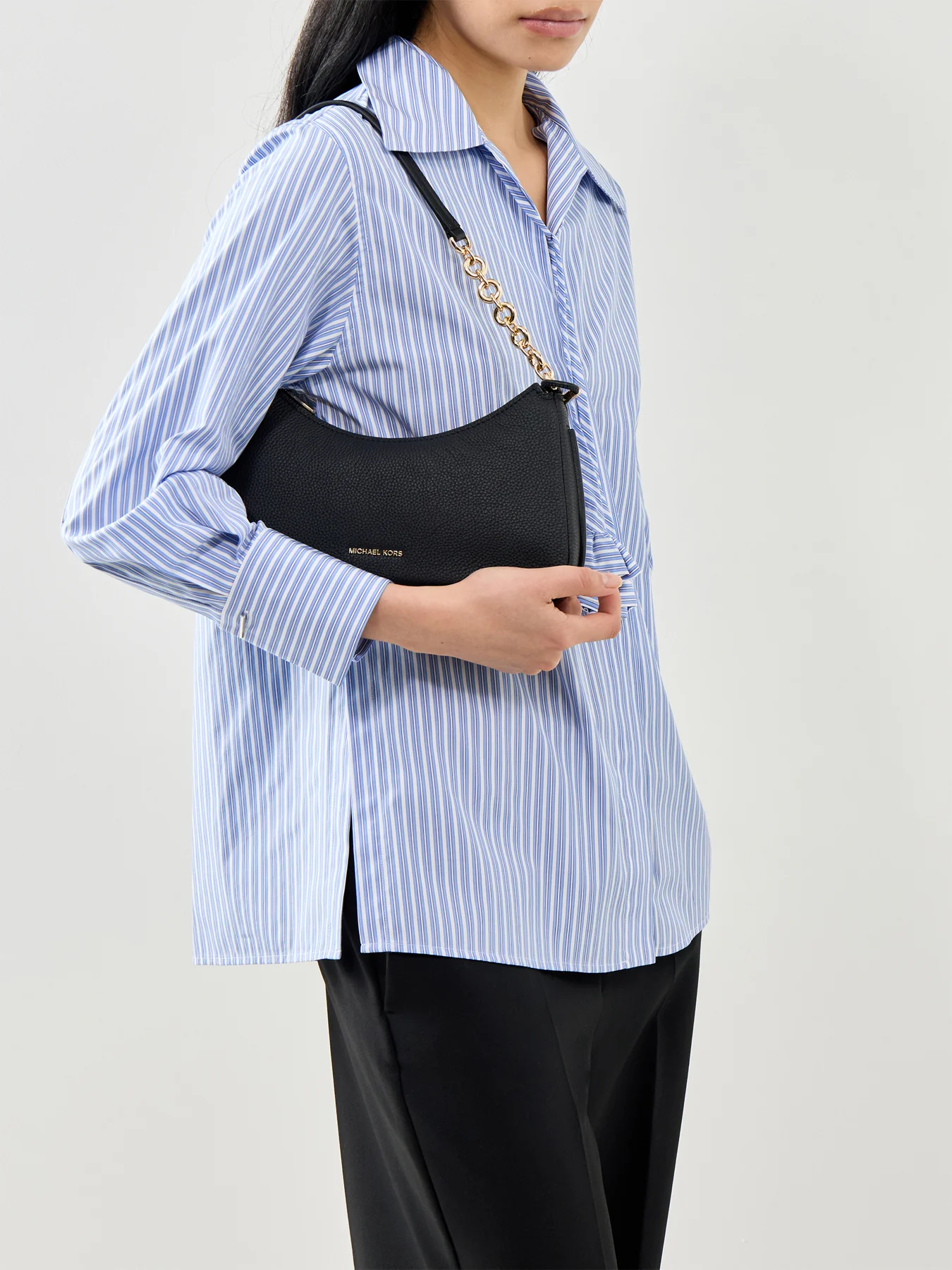 Nolita Medium Chain Pochette Bag Black - Image 2