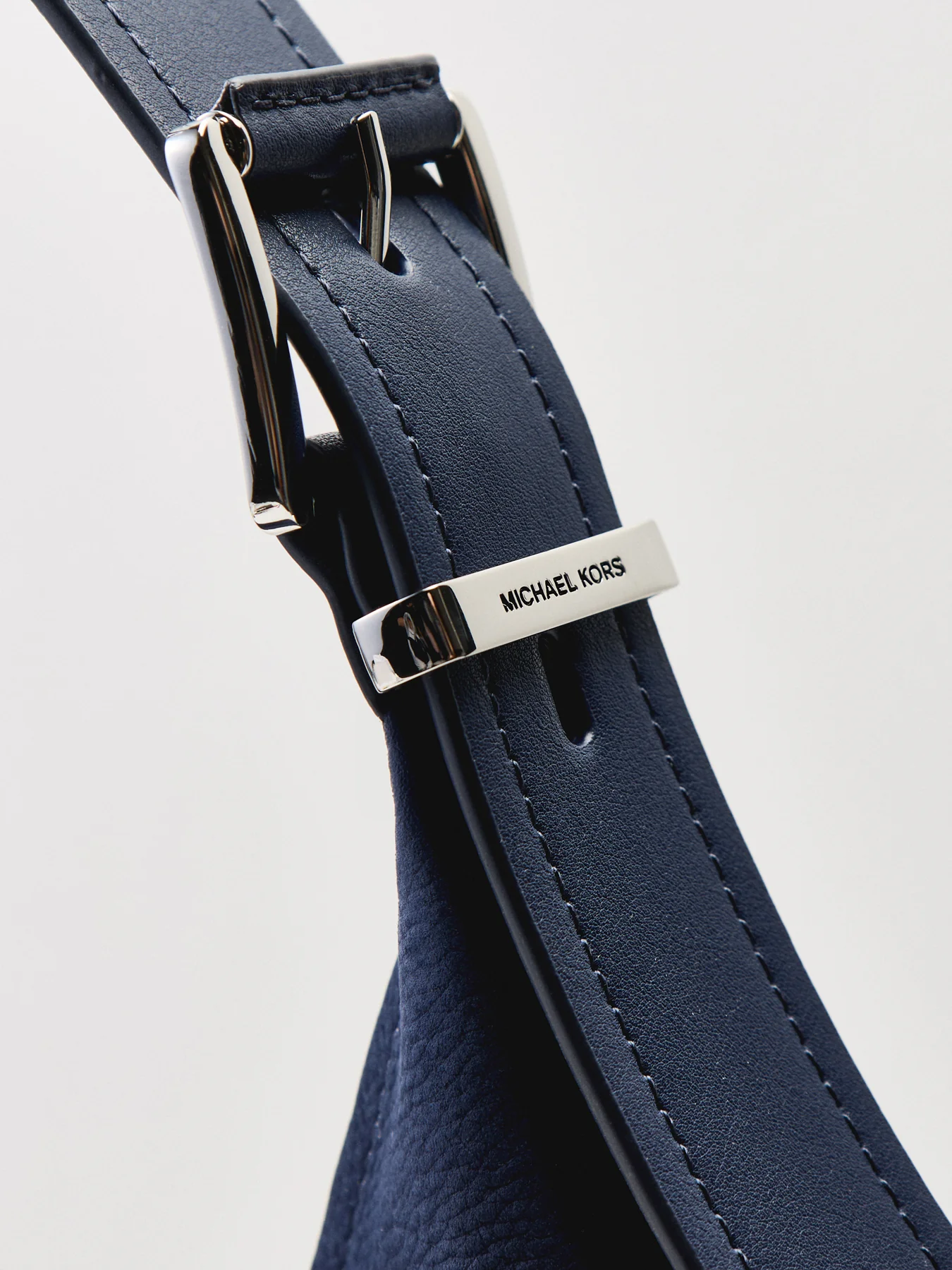 Nolita Suede Large Hobo Bag Blue - Image 5