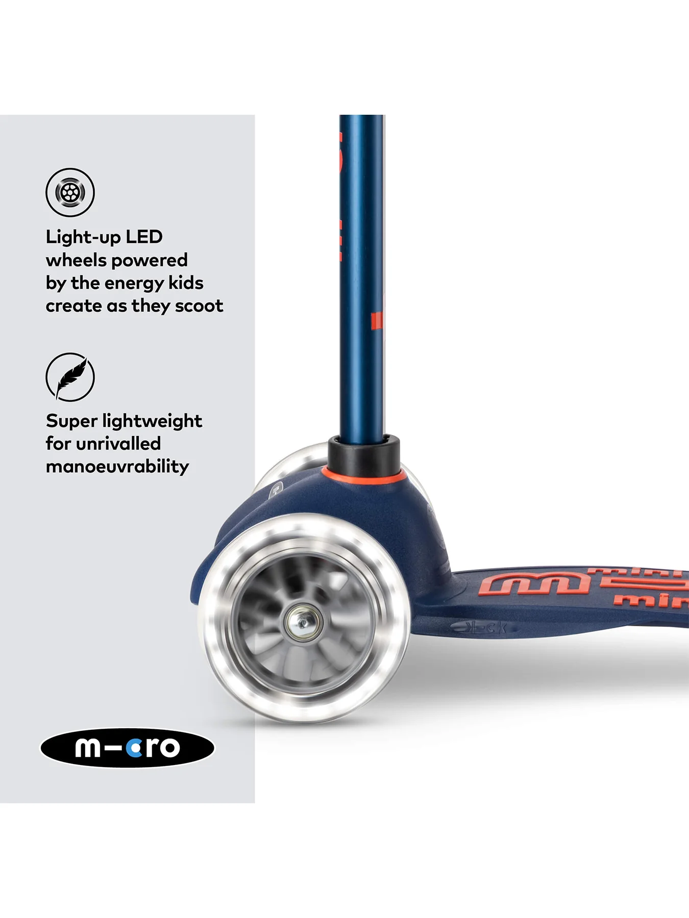 Mini Micro Deluxe Scooter Navy - Image 11