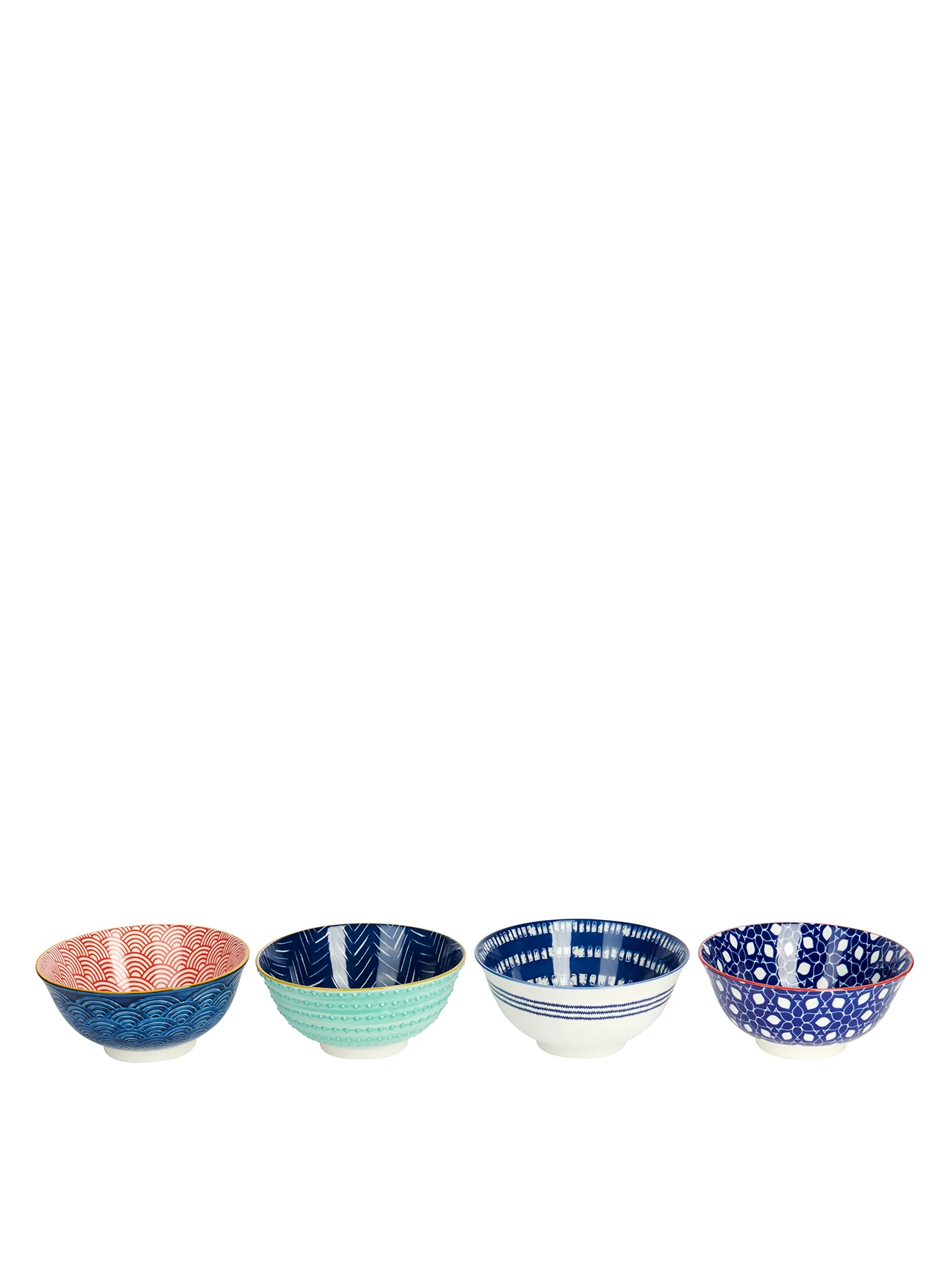 Glazed Stoneware Bowl Set of Four - Image 3