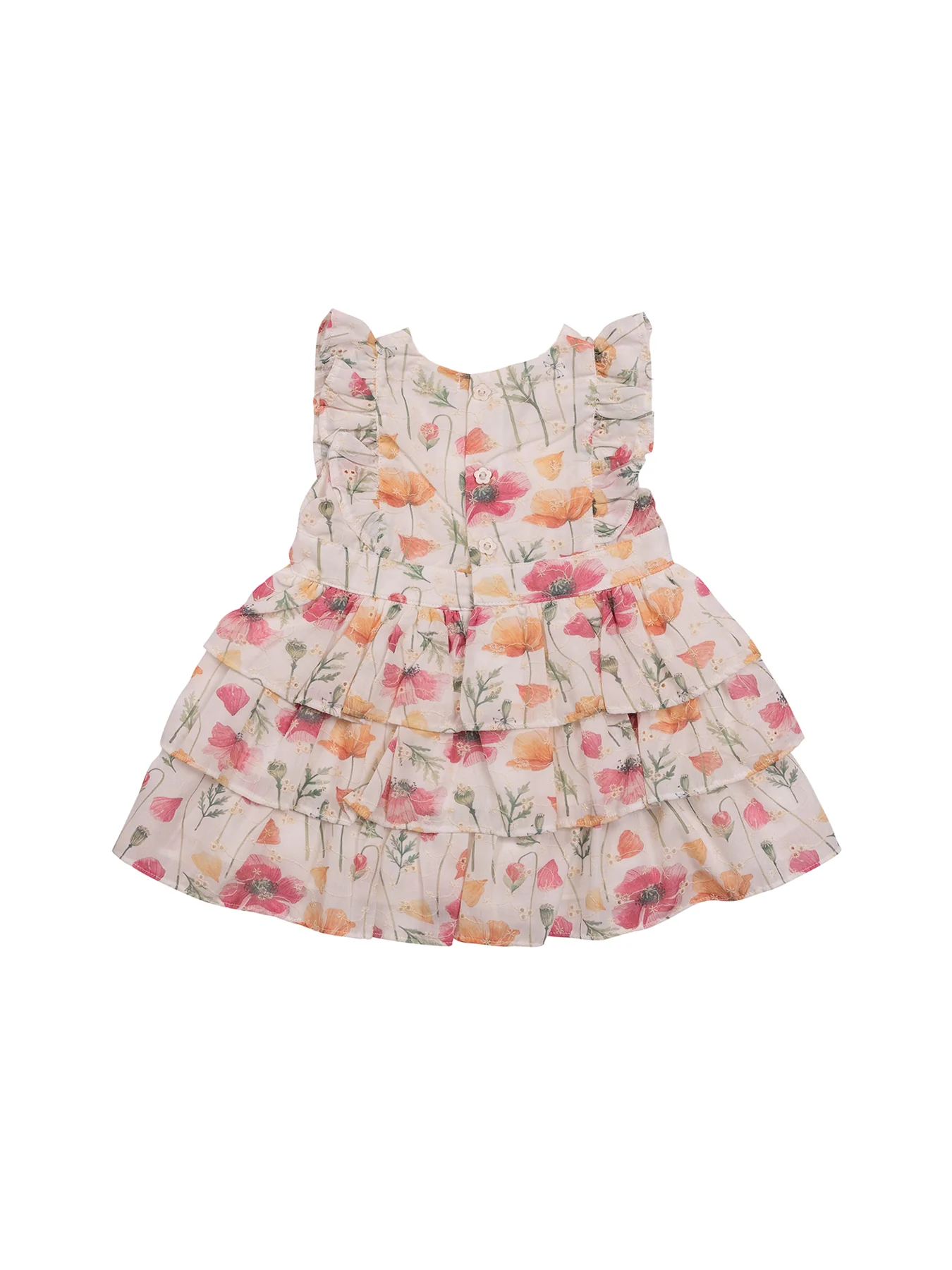 Baby Floral Dress White Floral - Image 2