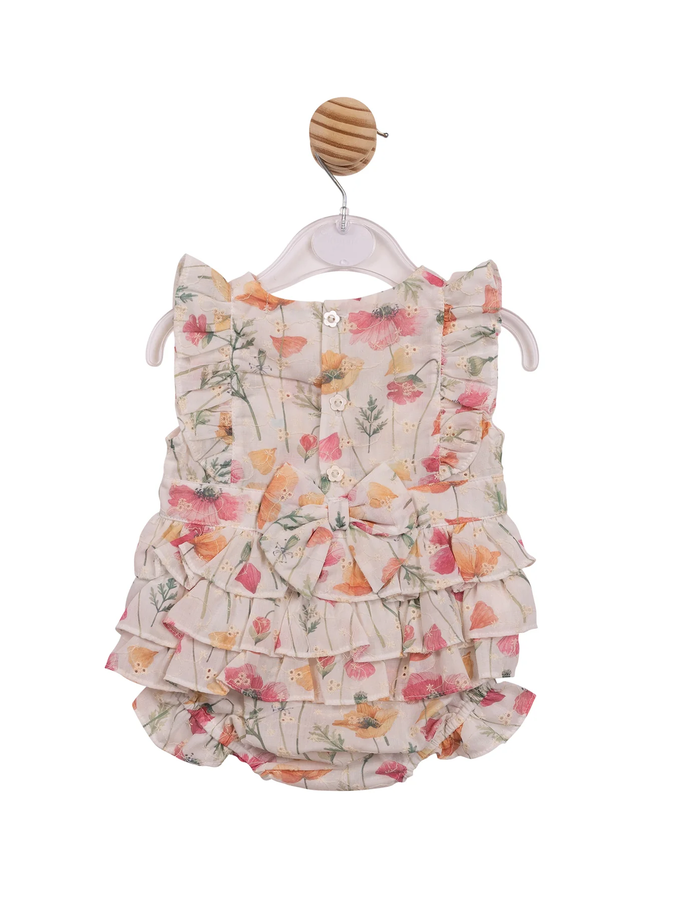Baby Floral Romper White Floral - Image 2