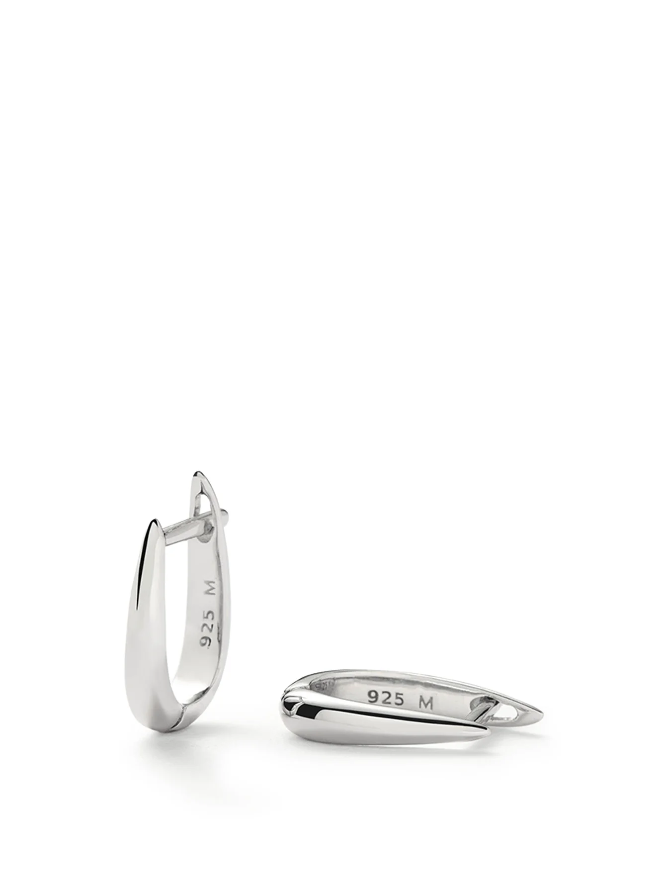 Claw Huggie Earrings Silver