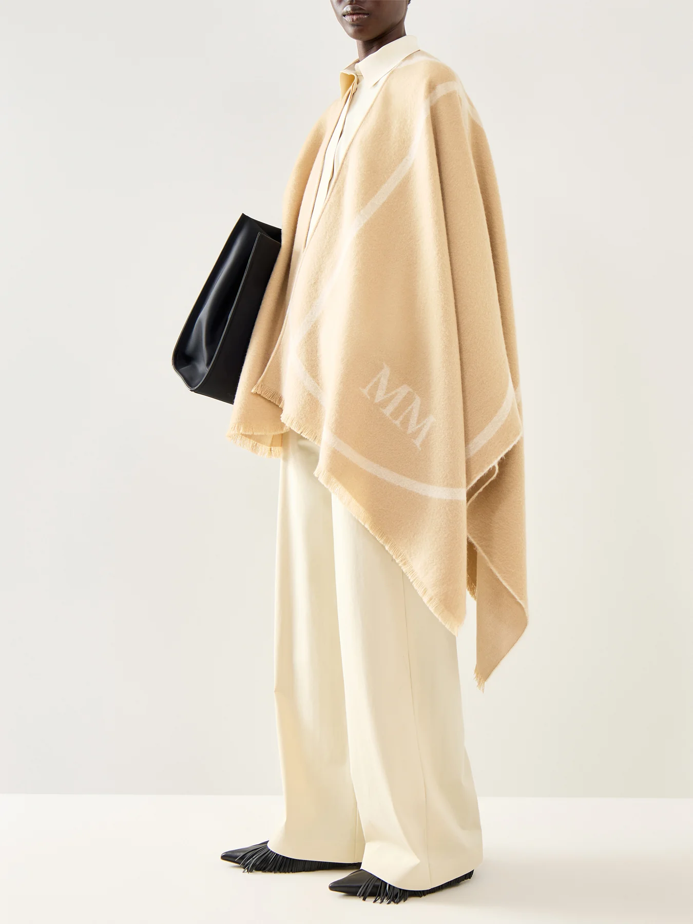 Giudea Tonal Graphic Cape Sand - Image 4