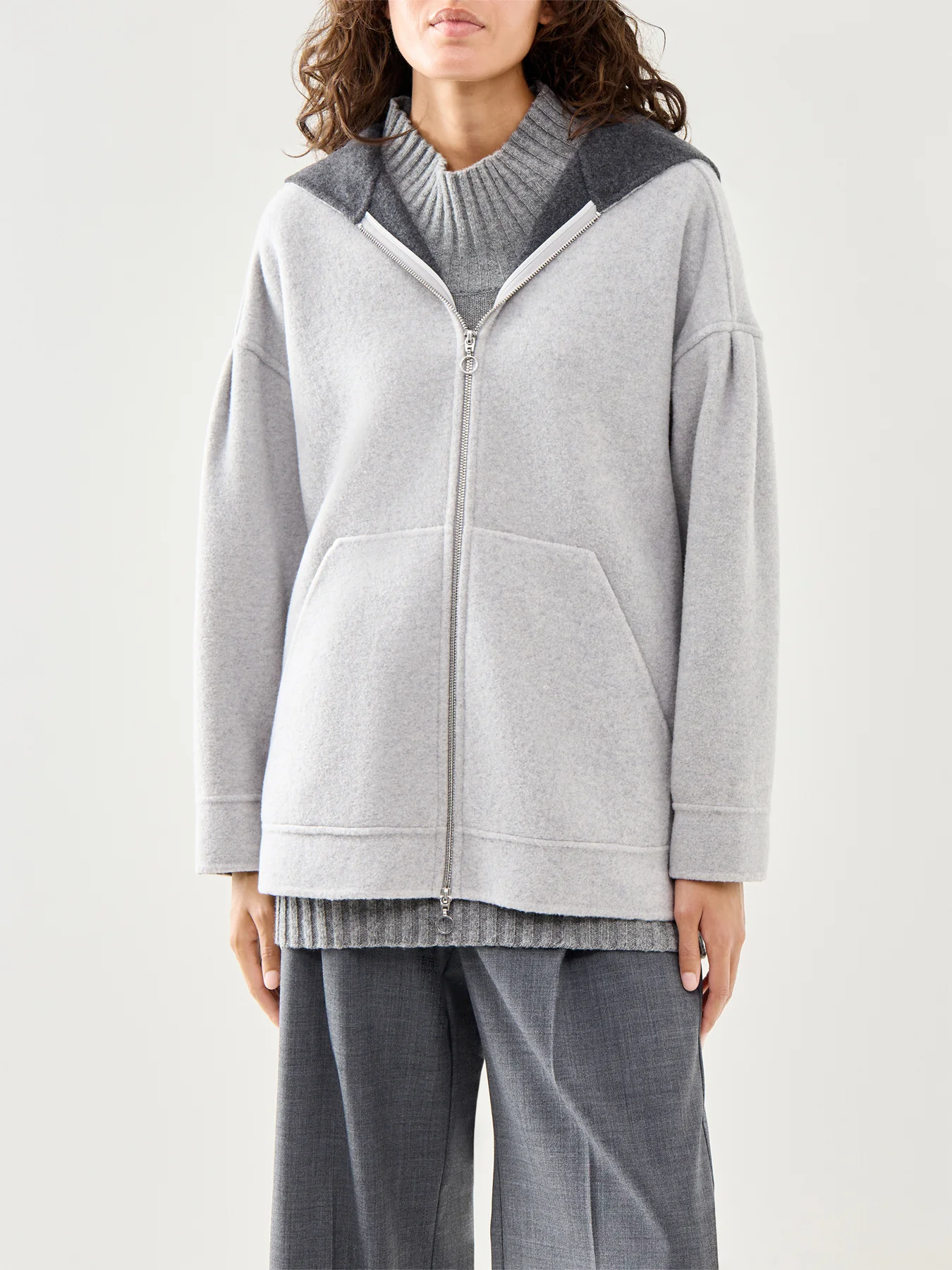 Sottile Wool Jacket Grey - Image 4
