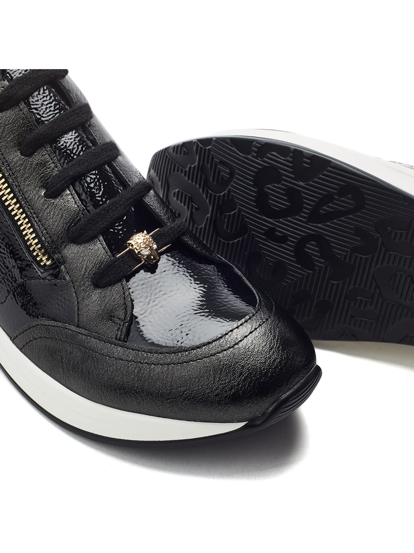 Corali Lace Up Trainers Black - Image 4
