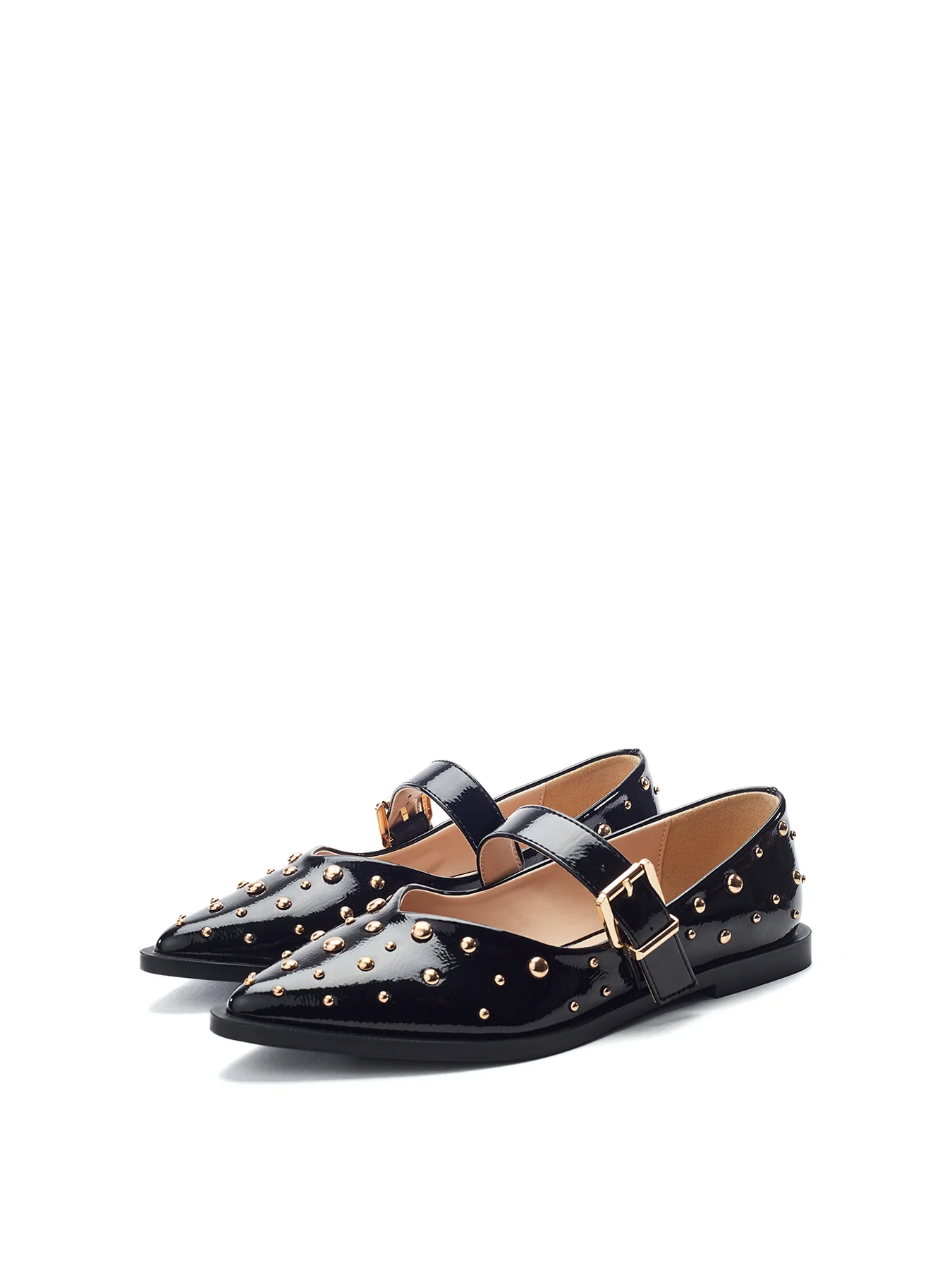 Fijia Studded Mary Jane Shoes Black - Image 2