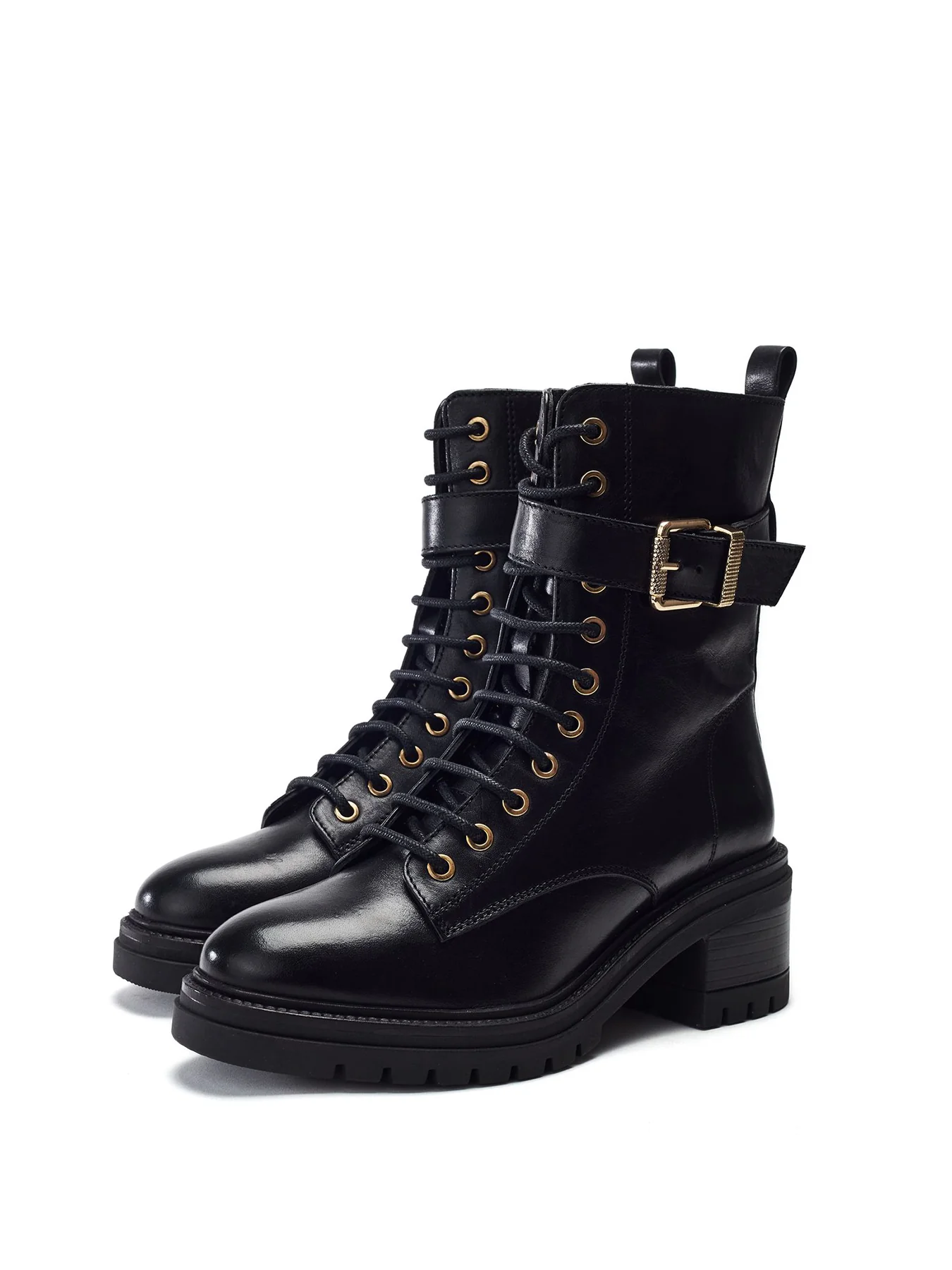 Omana Contemporary Ankle Boots Black - Image 2
