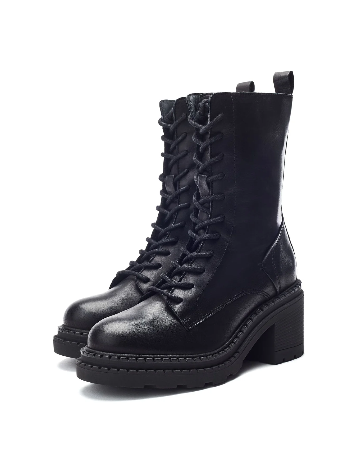 Orrena Heeled Ankle Boots Black - Image 2