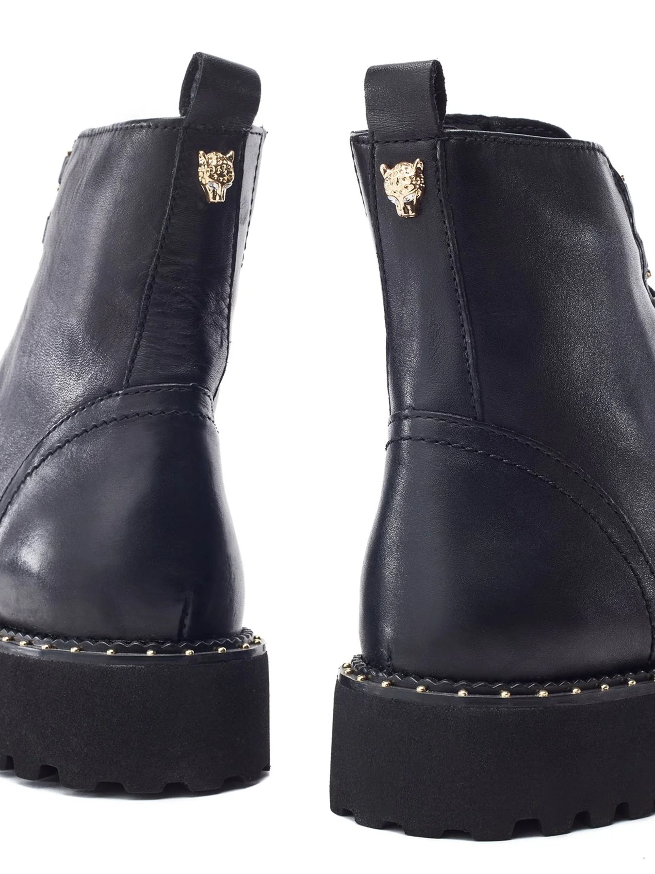 Otabi Block-Heel Ankle Boots Black - Image 4