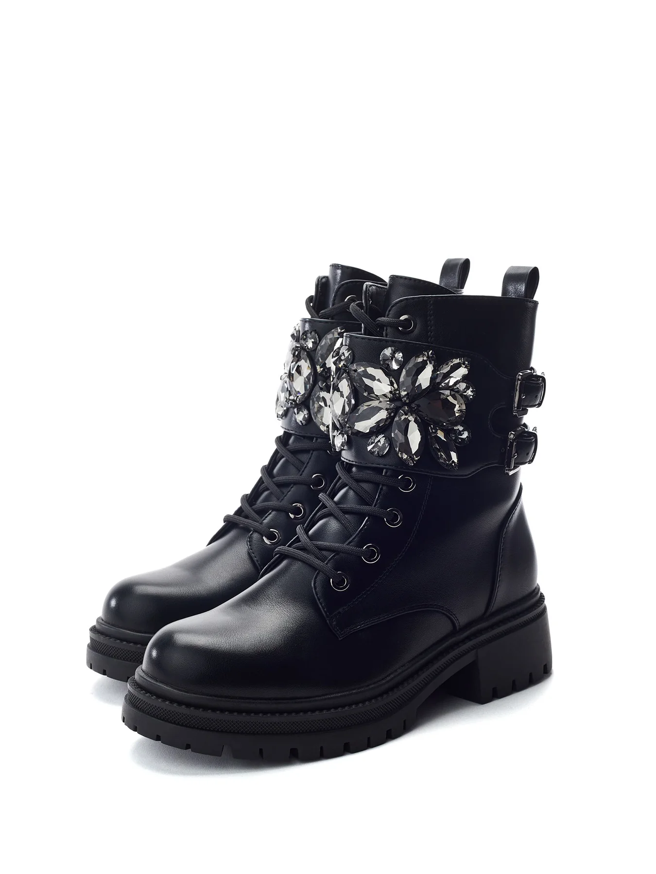 Oxaria Tall Structured Boots Black - Image 2