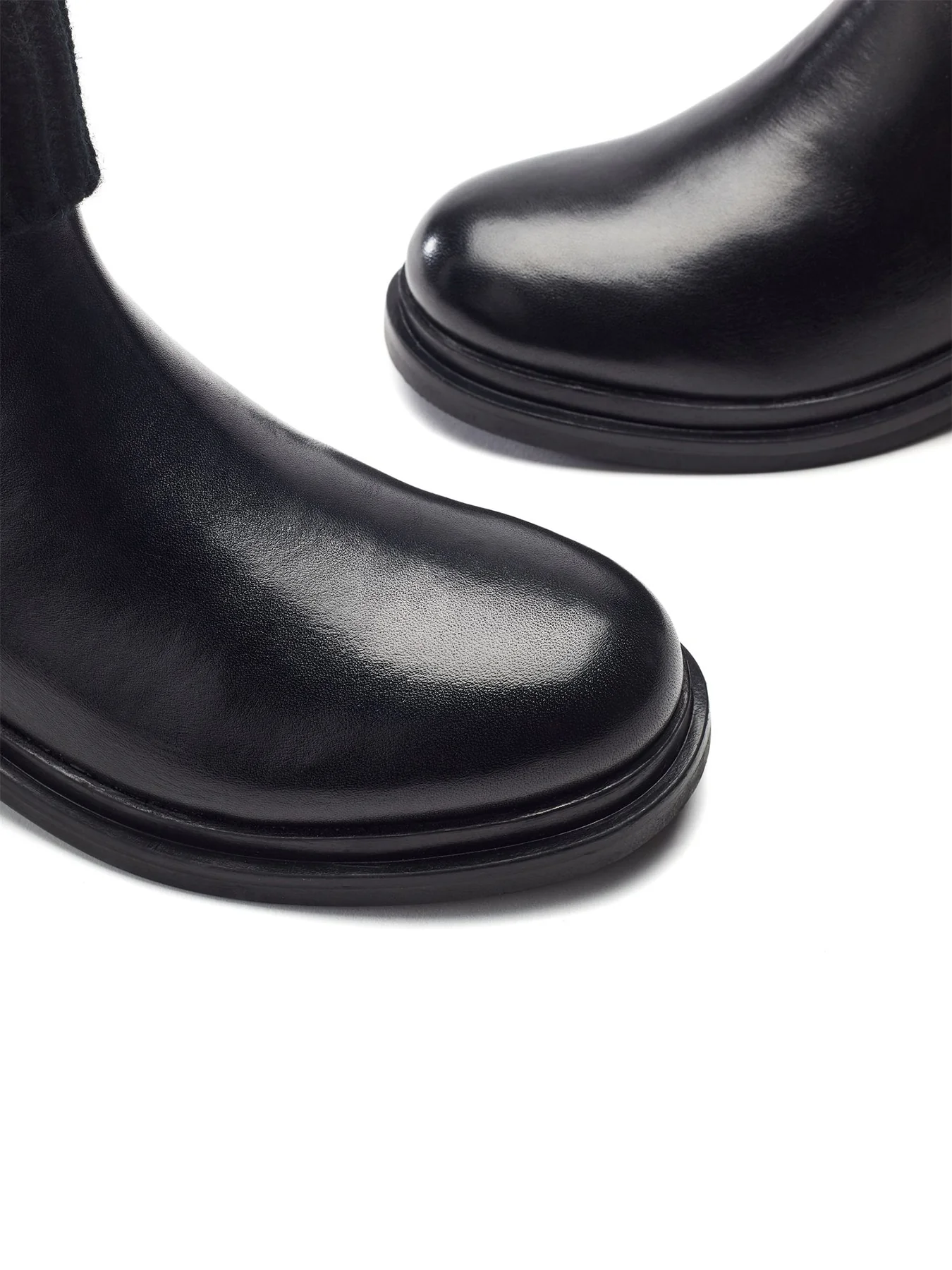 Ozarra Leather Boots Black - Image 2