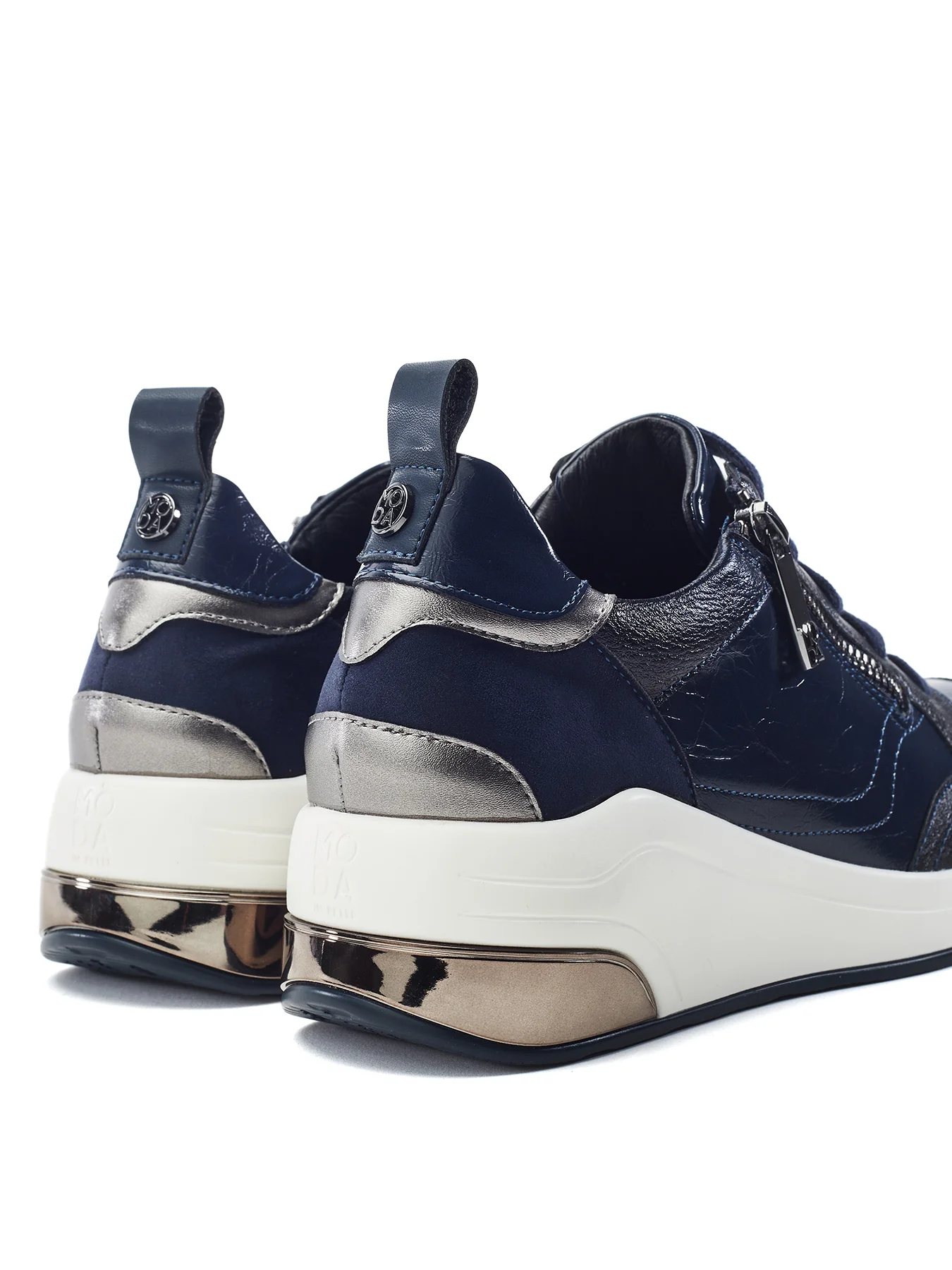 Corali Lace Up Trainers Blue - Image 3