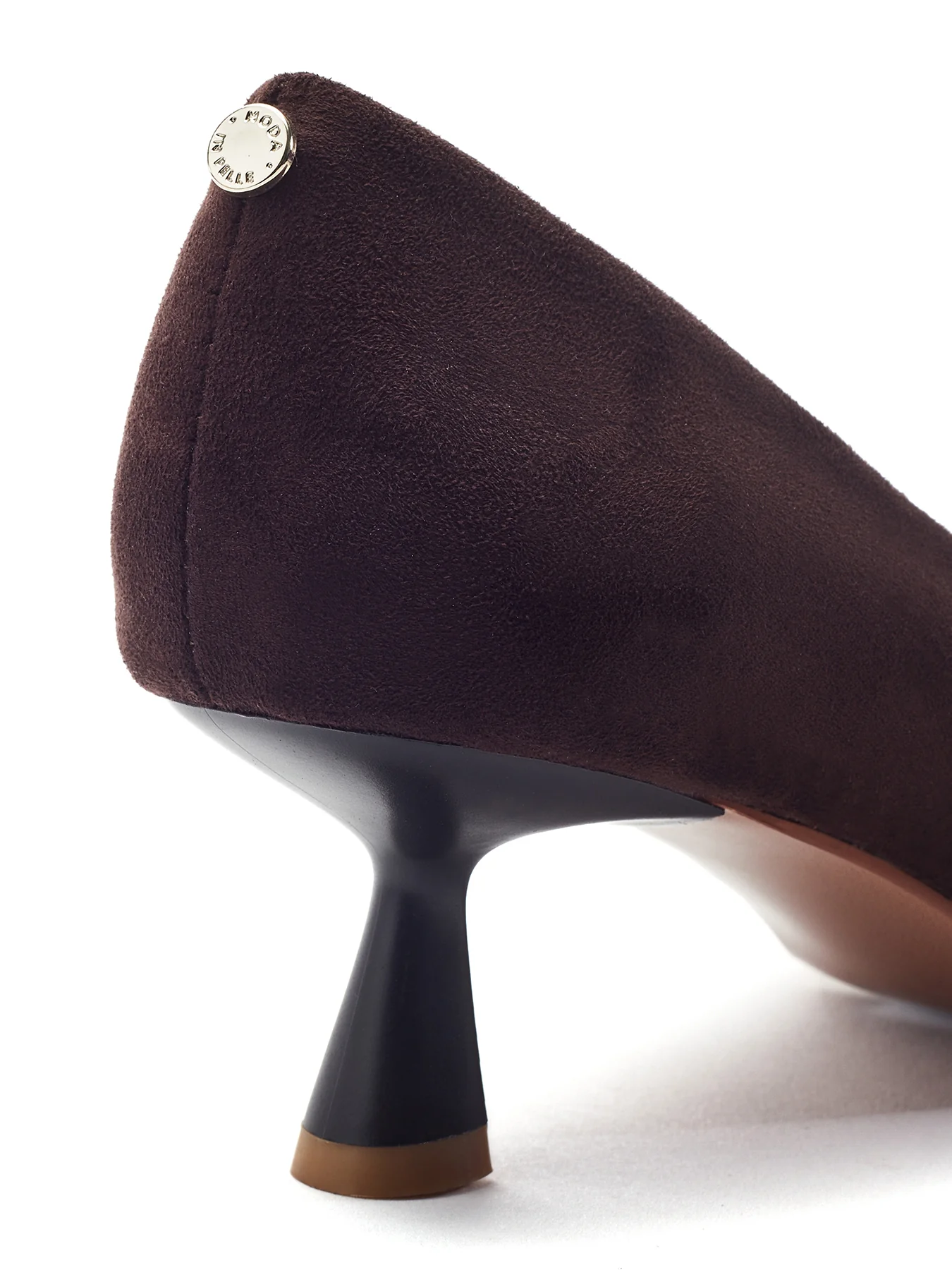 Ghiselle Kitten Heel Shoes Brown - Image 3