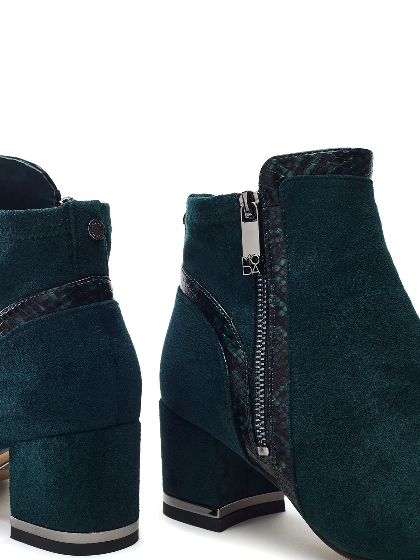 Pesar Leather Boots Green - Image 3