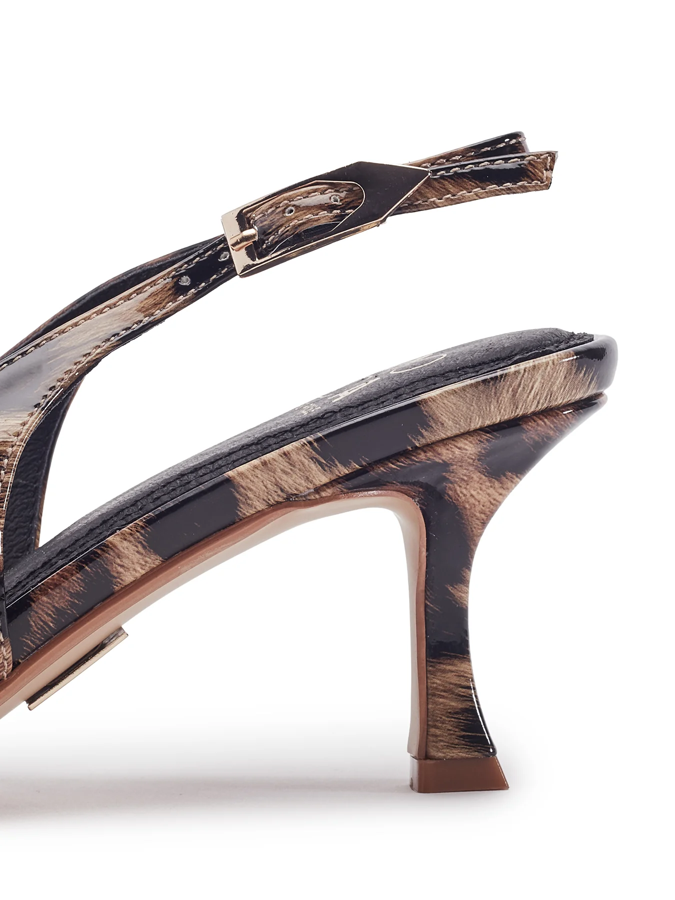 Gallia High Heel Court Shoes Brown - Image 3
