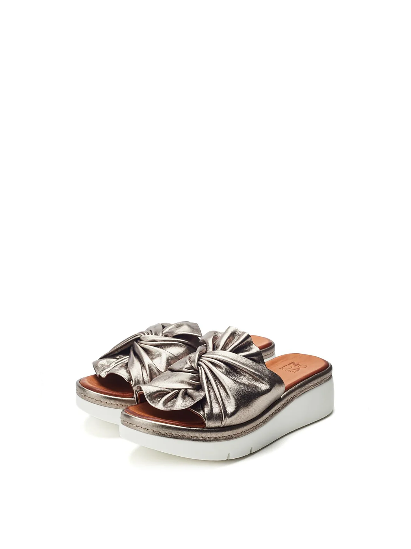 Ollin Leather Sliders Multi - Image 3
