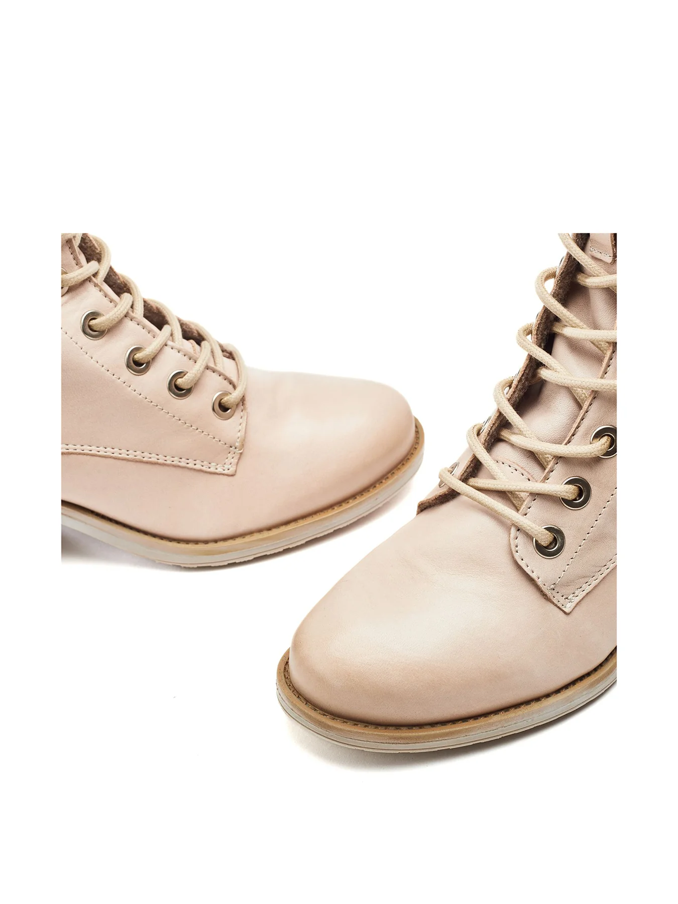 Bezzy Leather Ankle Boots Neutral - Image 3