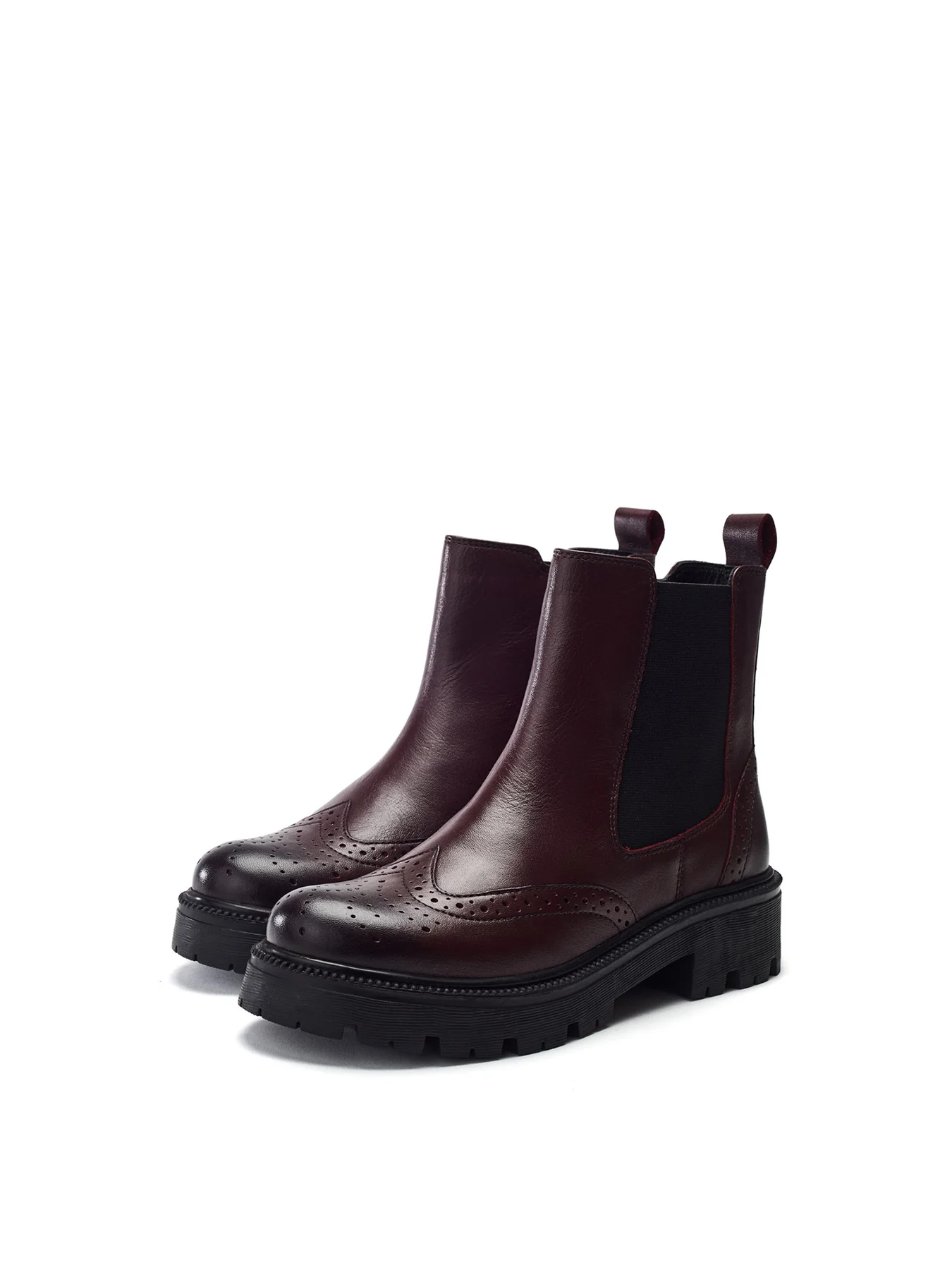 Ordenia Leather Boots Red - Image 4