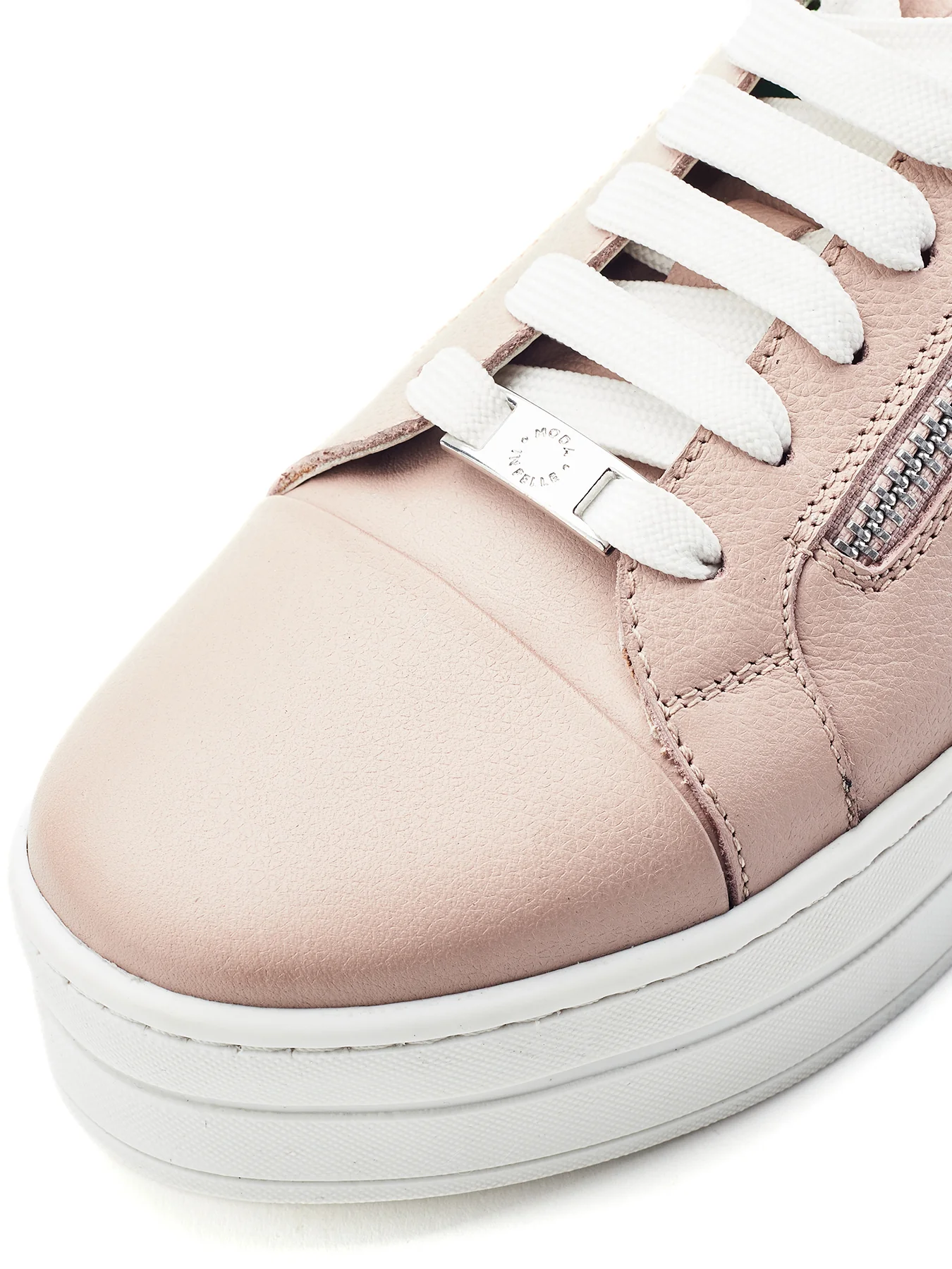 Abbee Leather Trainers Tan - Image 3