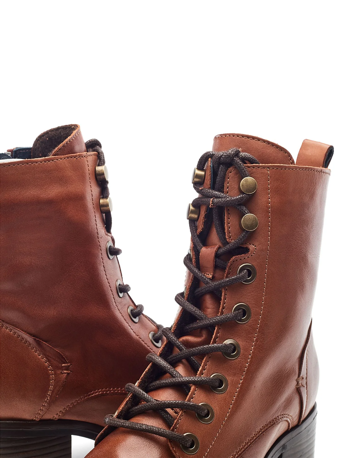 Bezzy W Faux-Fur Trim Boots Tan - Image 3
