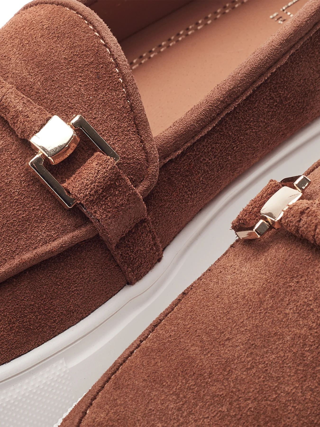 Ettala Suede Loafers Tan - Image 3
