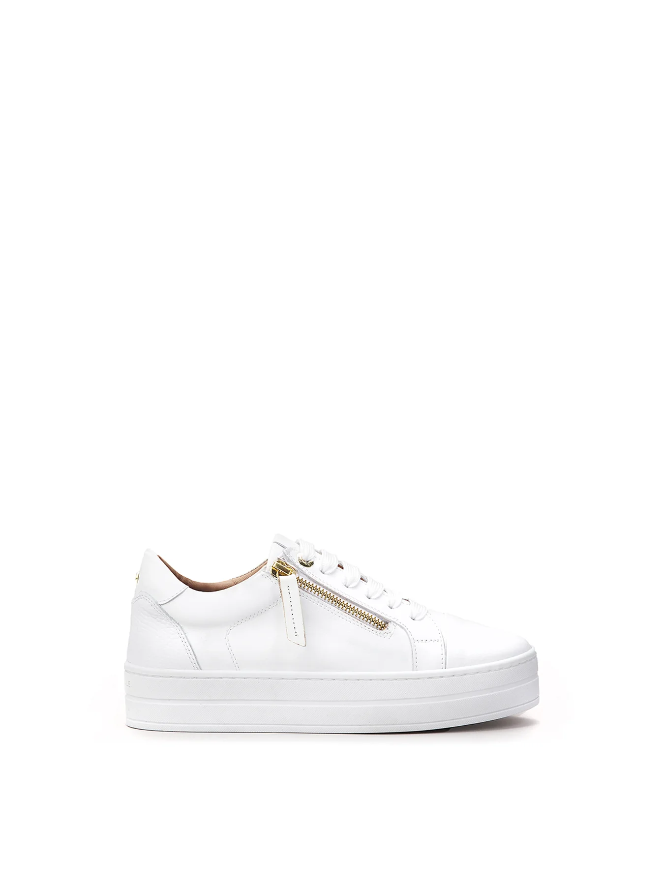 Abbee Lace Up Trainers White