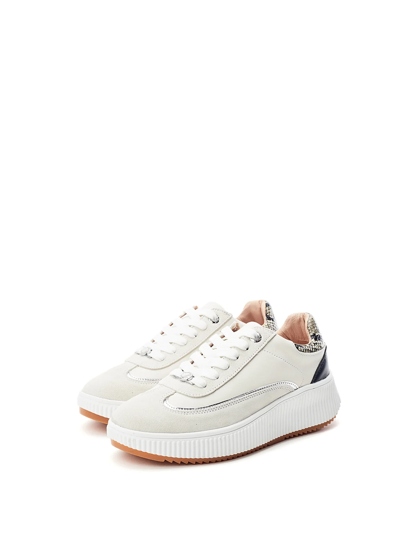 Baretti Chunky Trainers White - Image 2