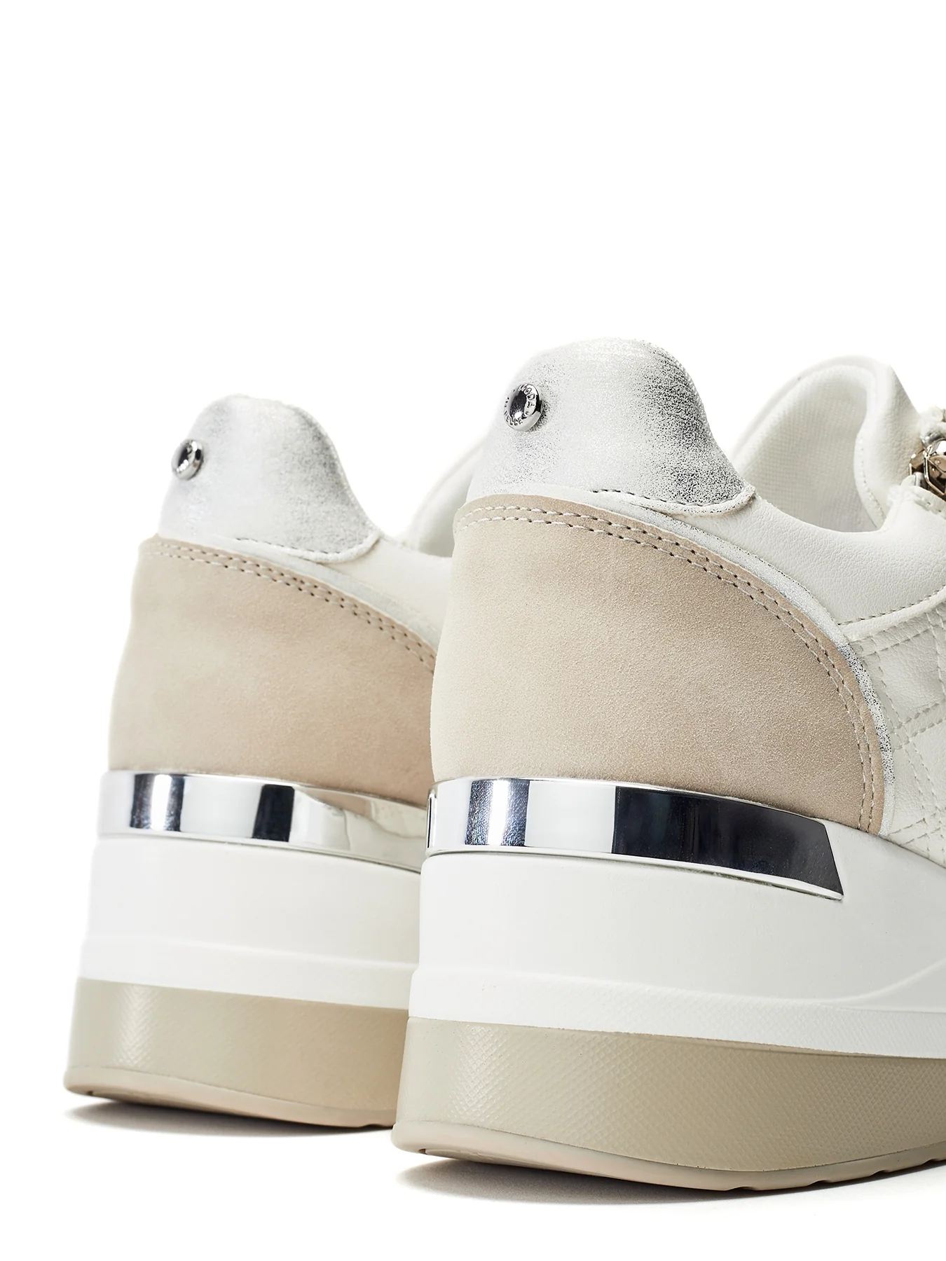 Carrley Chunky Trainers White - Image 3