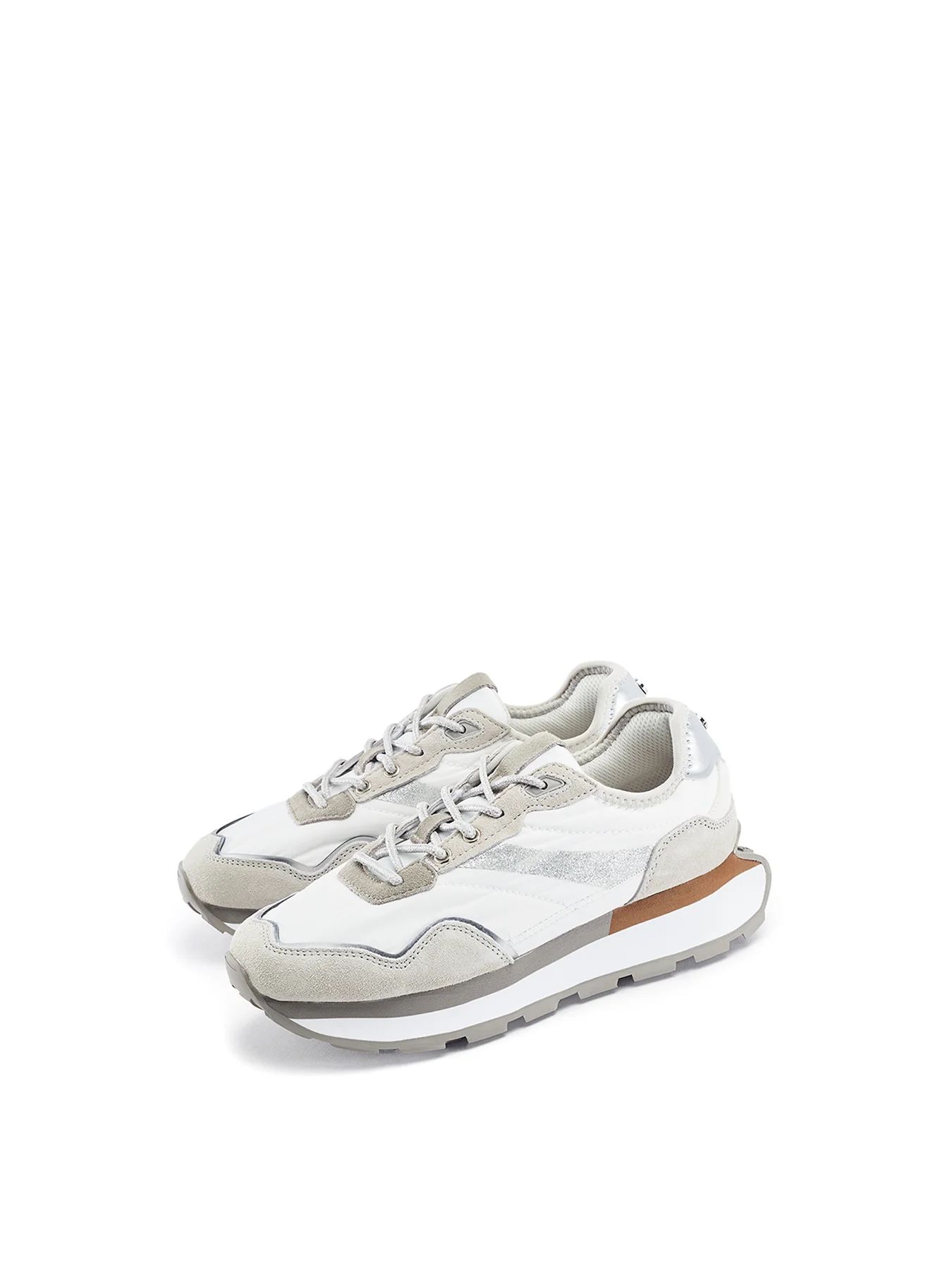 Dorea Lace-Up Trainers White - Image 4