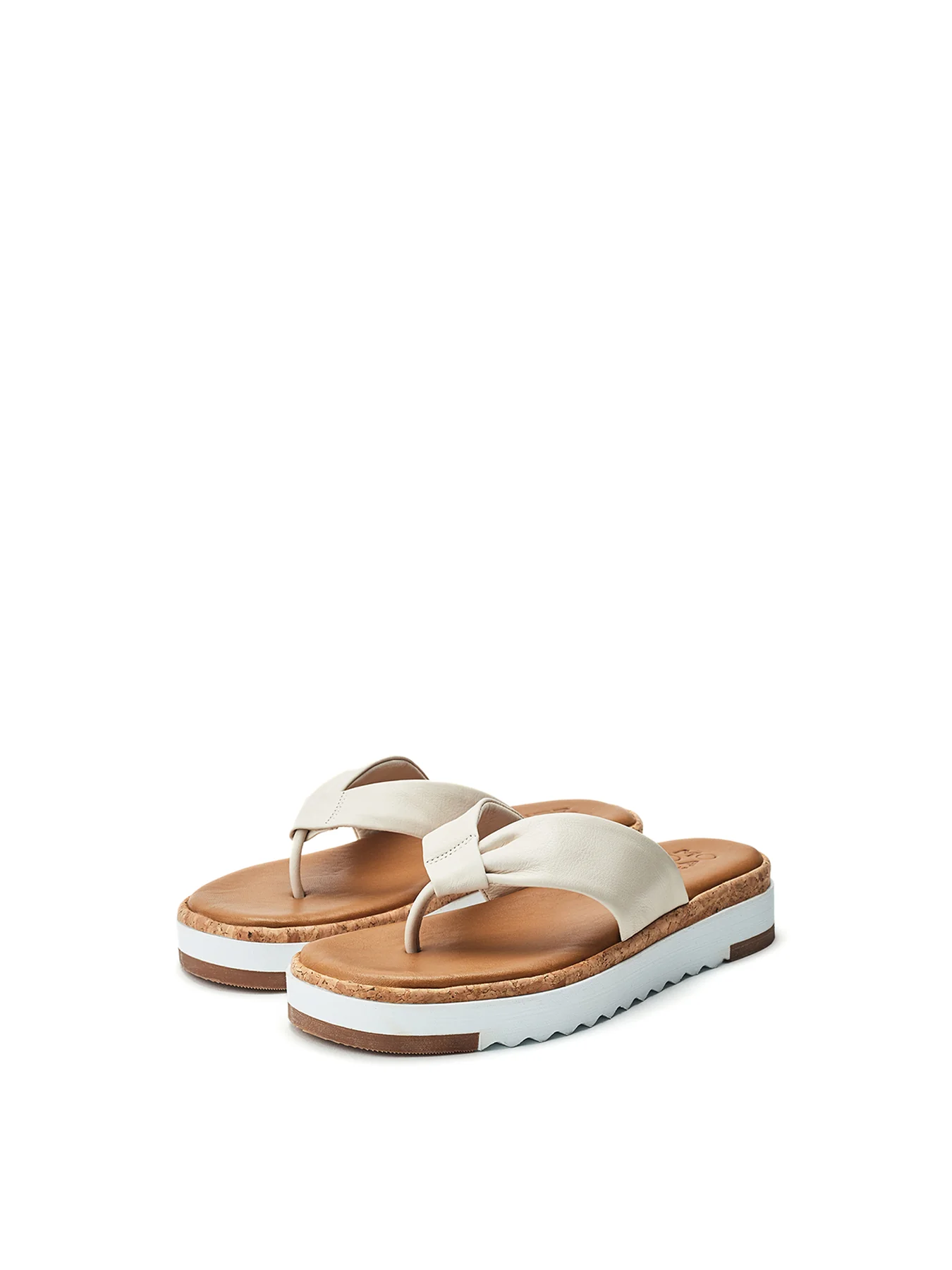 Kadence Flat Sandals Cream - Image 2