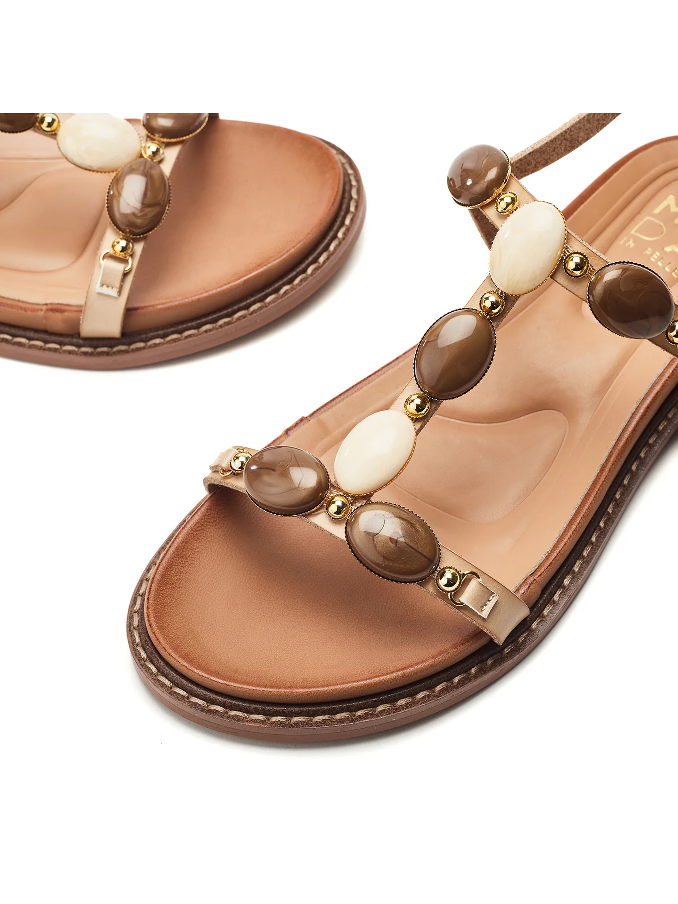 Nicca Flat Sandals White - Image 3
