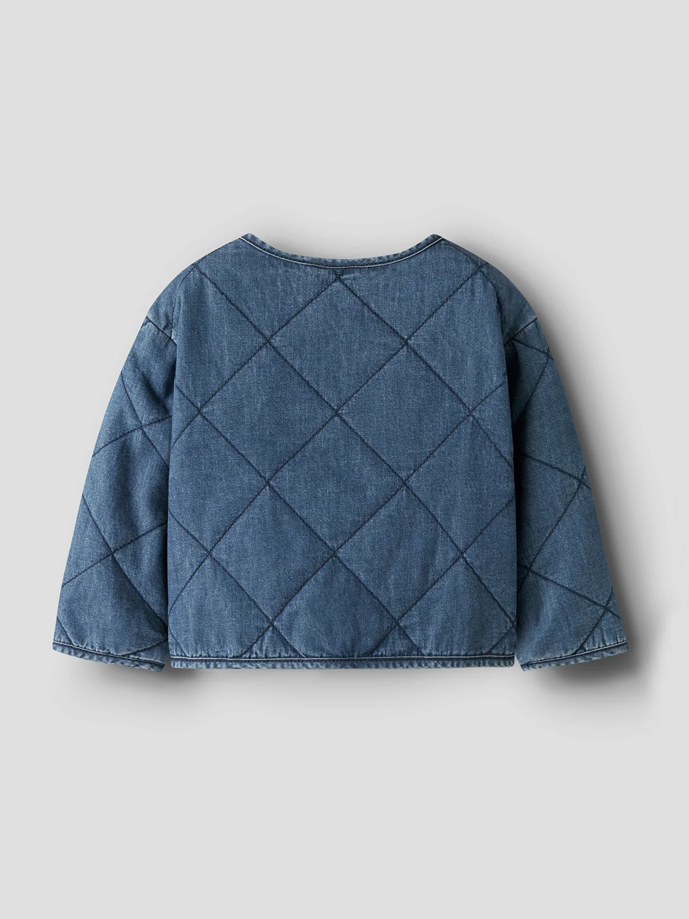 Kids’ Juliette Quilted Denim Jacket Blue - Image 3