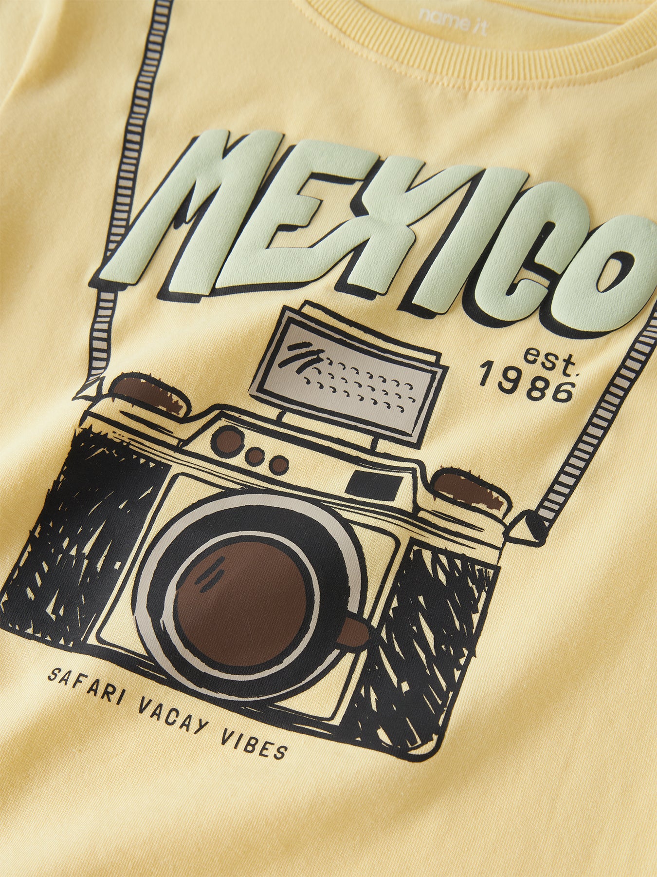 Kids’ Holli Short Sleeve T-Shirt Yellow - Image 3