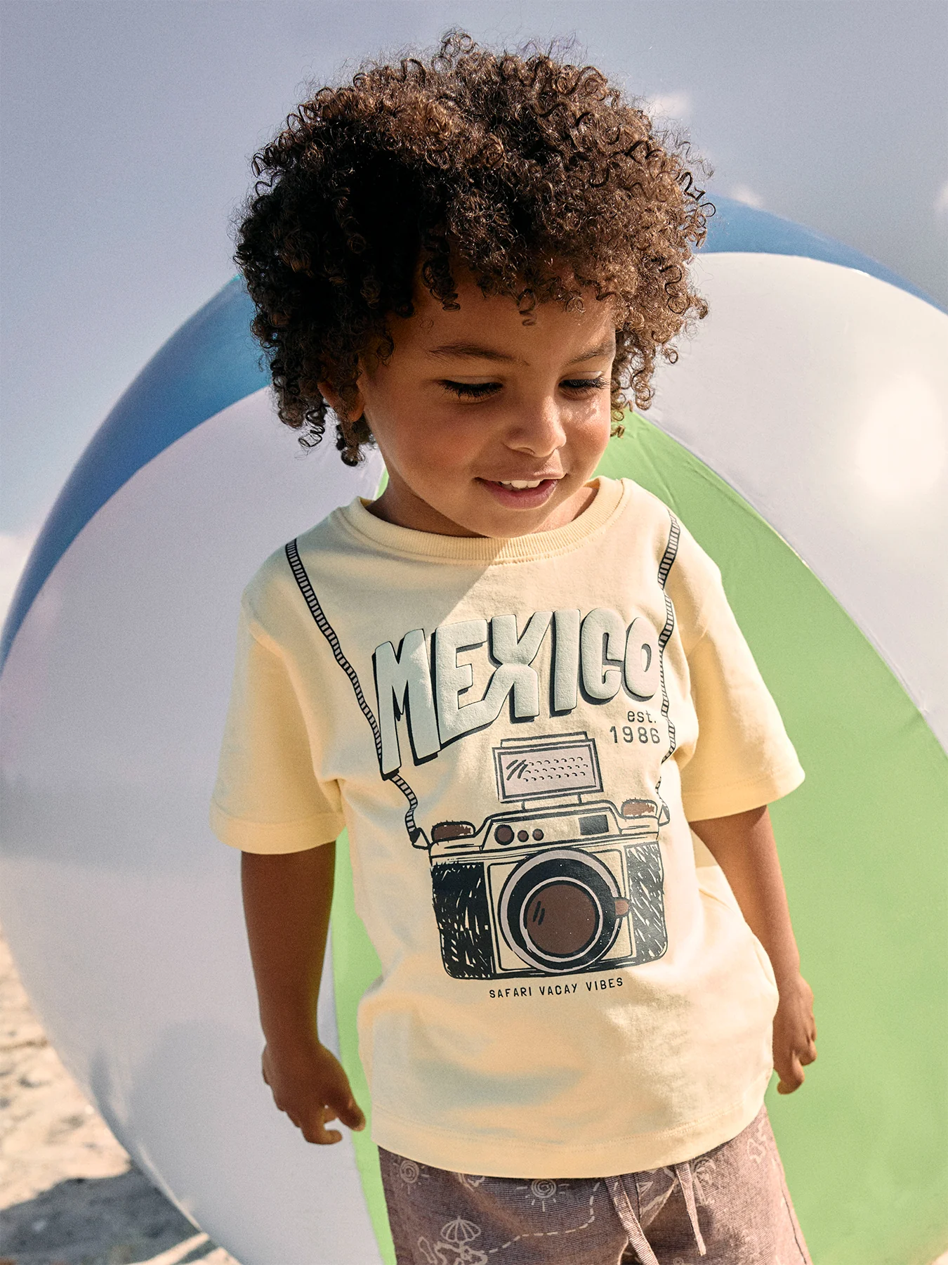 Kids’ Holli Short Sleeve T-Shirt Yellow - Image 4