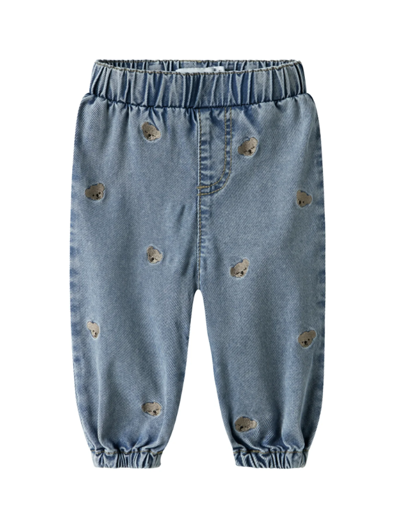 Baby Baggy Embroidered Jeans Blue