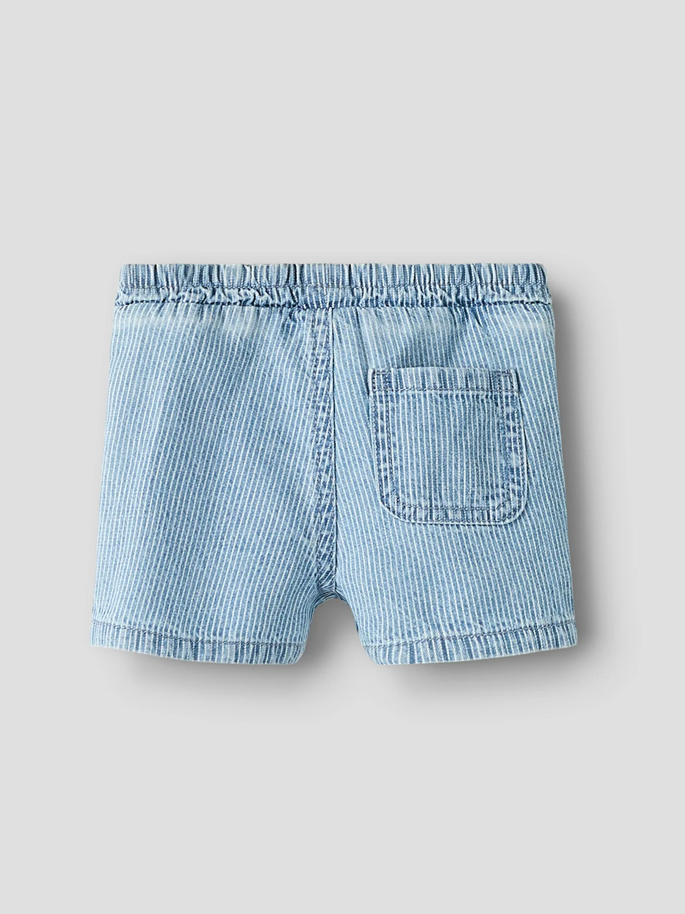 Baby Striped Denim Shorts Blue - Image 2