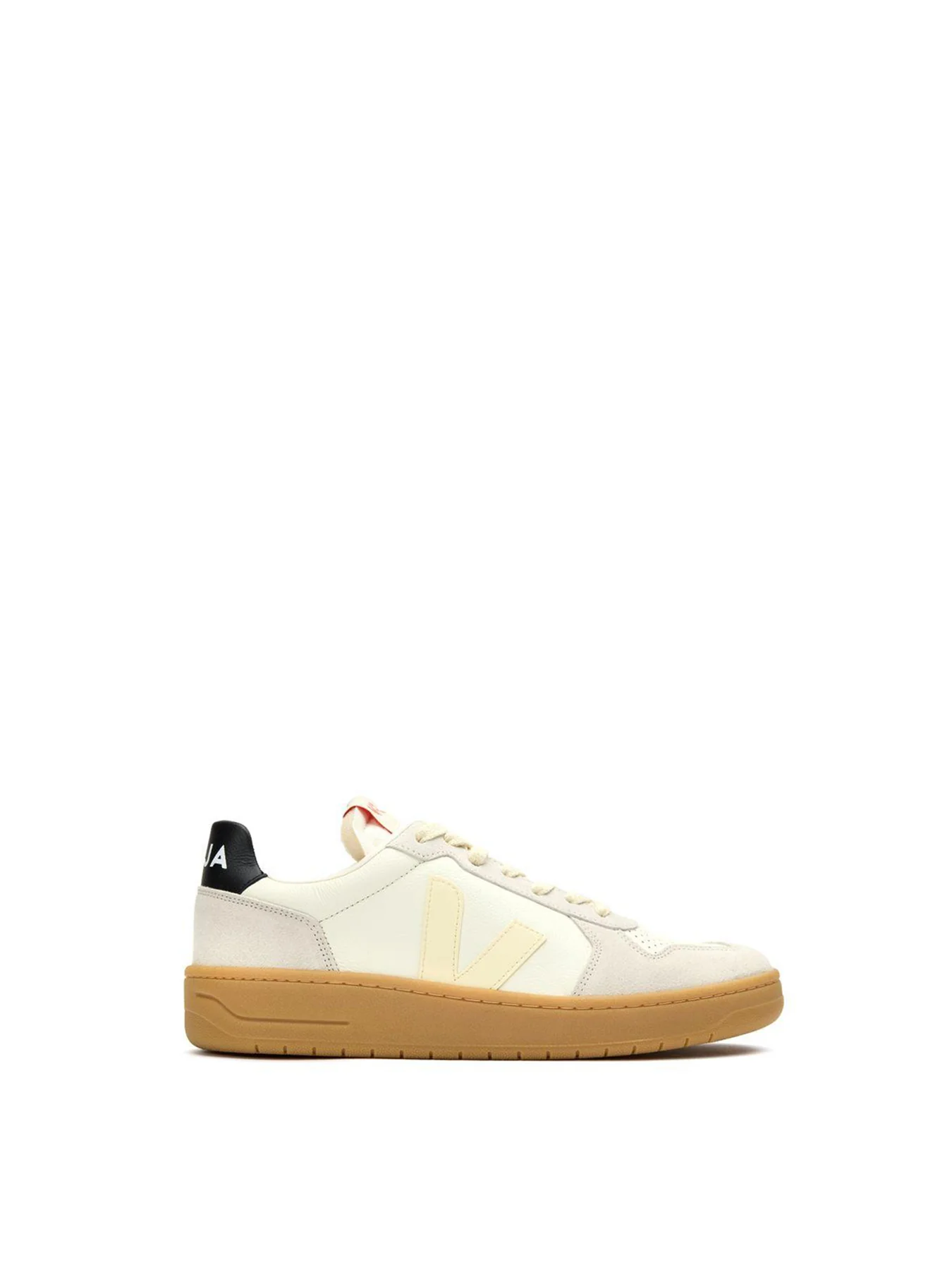V-82 Leather Trainers Calcaire
