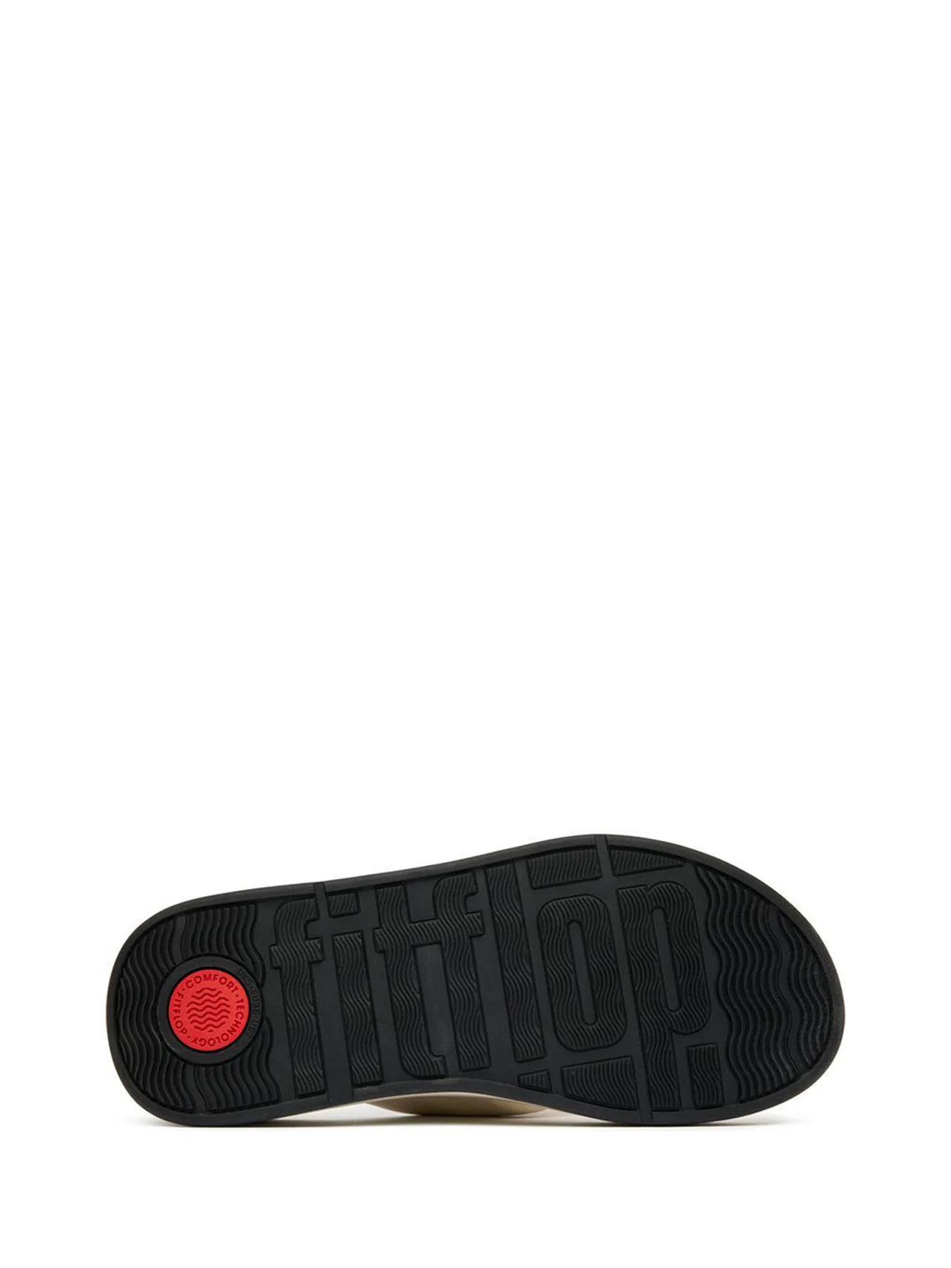 F-Knot Soft Leather Toe-Post Sandals Creme - Image 2