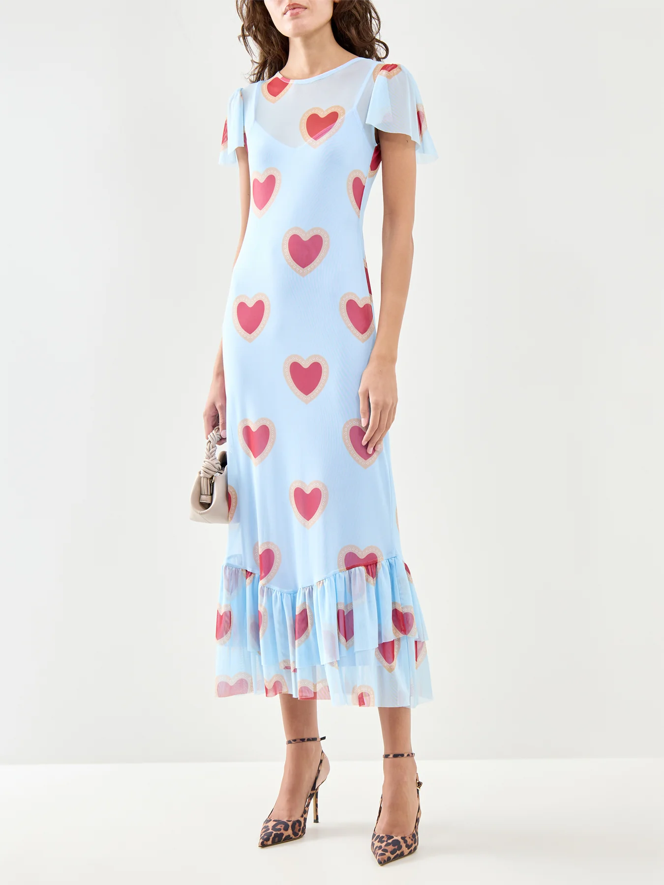 Heart Katie Mesh Dress Blue - Image 2