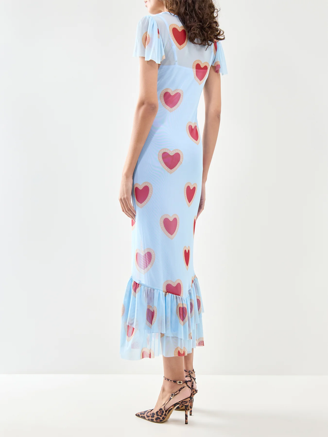 Heart Katie Mesh Dress Blue - Image 5