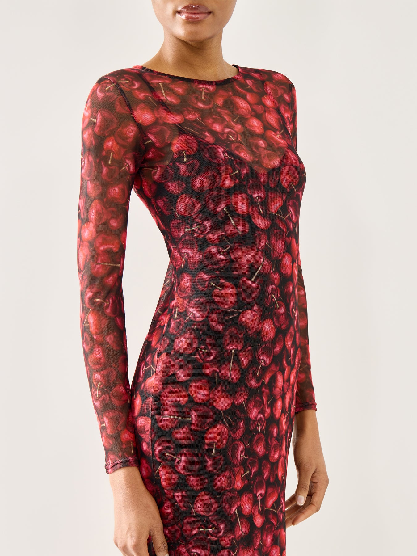 Cherry Mesh Soho Dress Red - Image 3