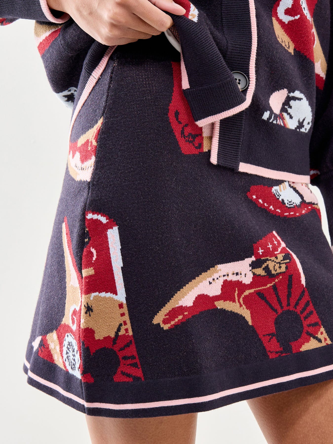 Cowboy Boots Jake Skirt Navy - Image 3